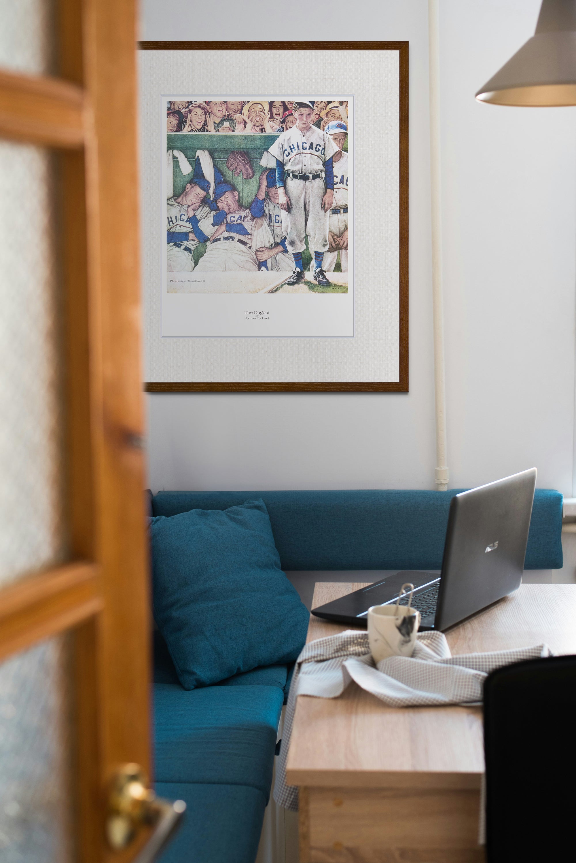 【限定10枚】The Dugout 1948 - CURTIS PUBLISHING 1992 (Big) / ノーマン・ロックウェル