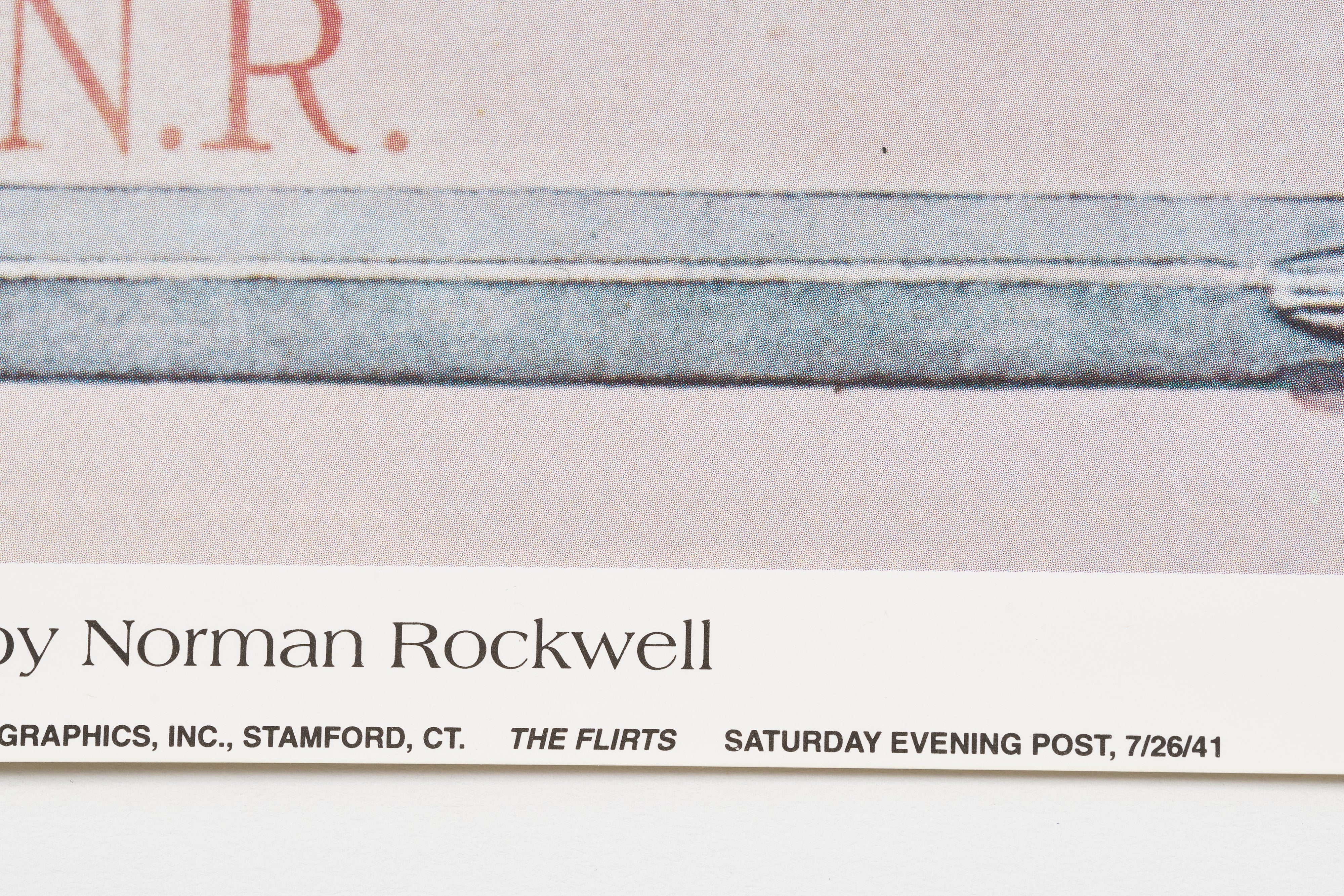 【限定10枚】The Flirts 1941 - CURTIS PUBLISHING 1992 (Big) / ノーマン・ロックウェル