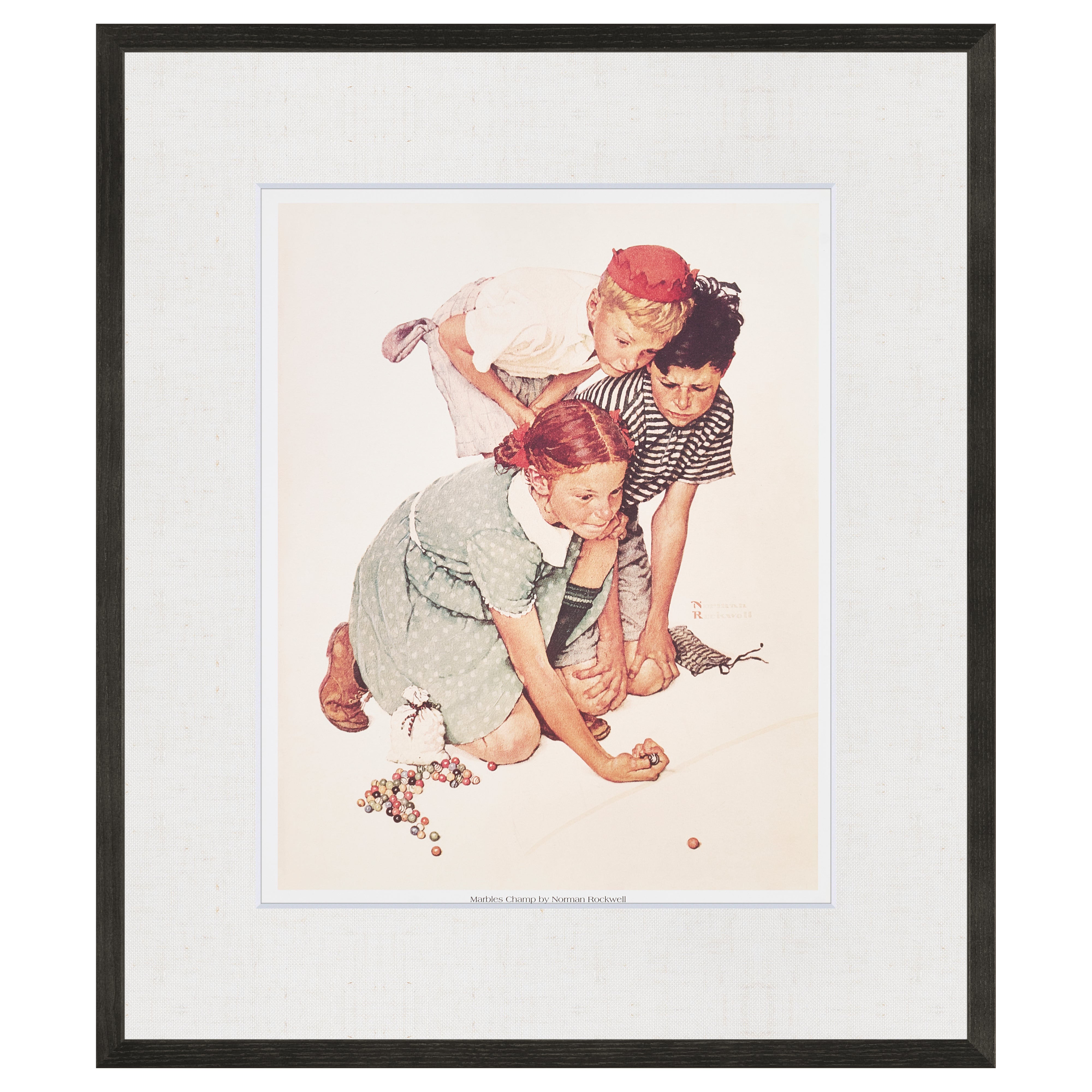 【限定10枚】Marbles Champ 1939 - CURTIS PUBLISHING 1992 (Big) / ノーマン・ロックウェル