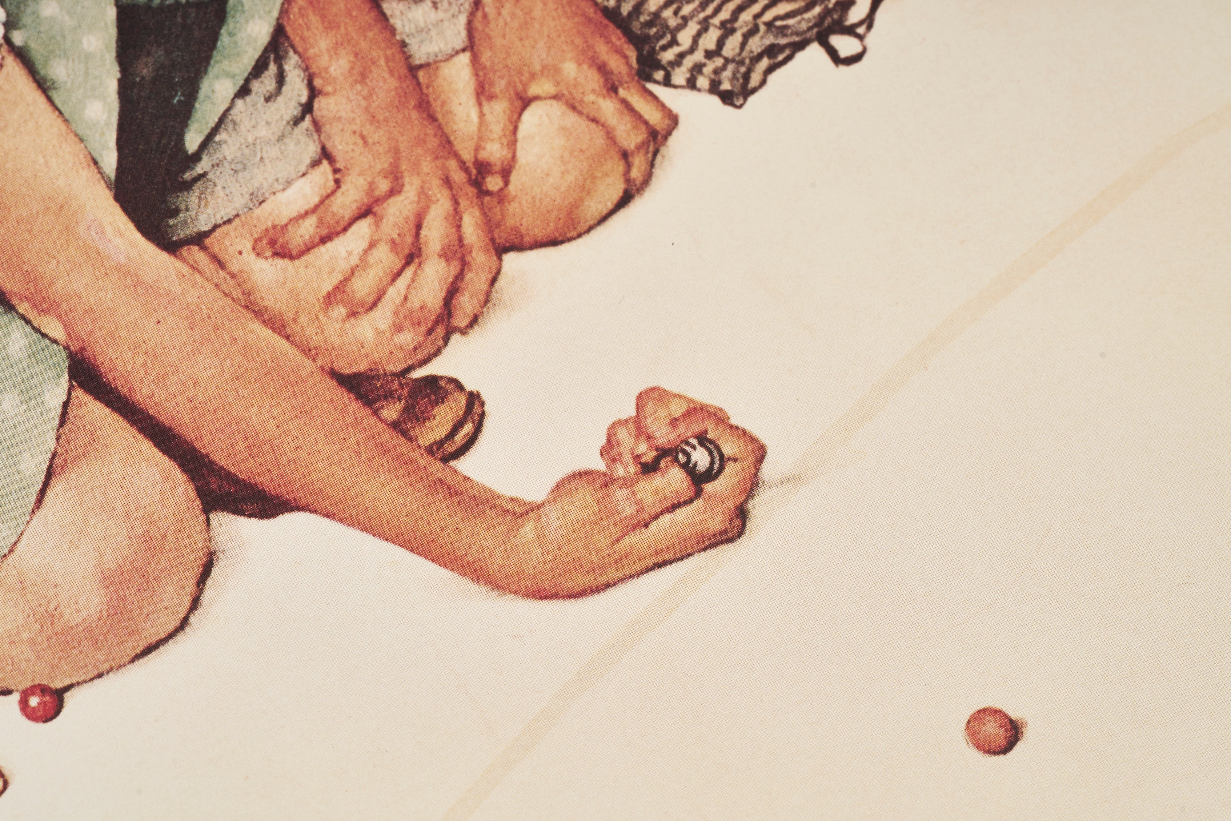 【限定10枚】Marbles Champ 1939 - CURTIS PUBLISHING 1992 (Big) / ノーマン・ロックウェル