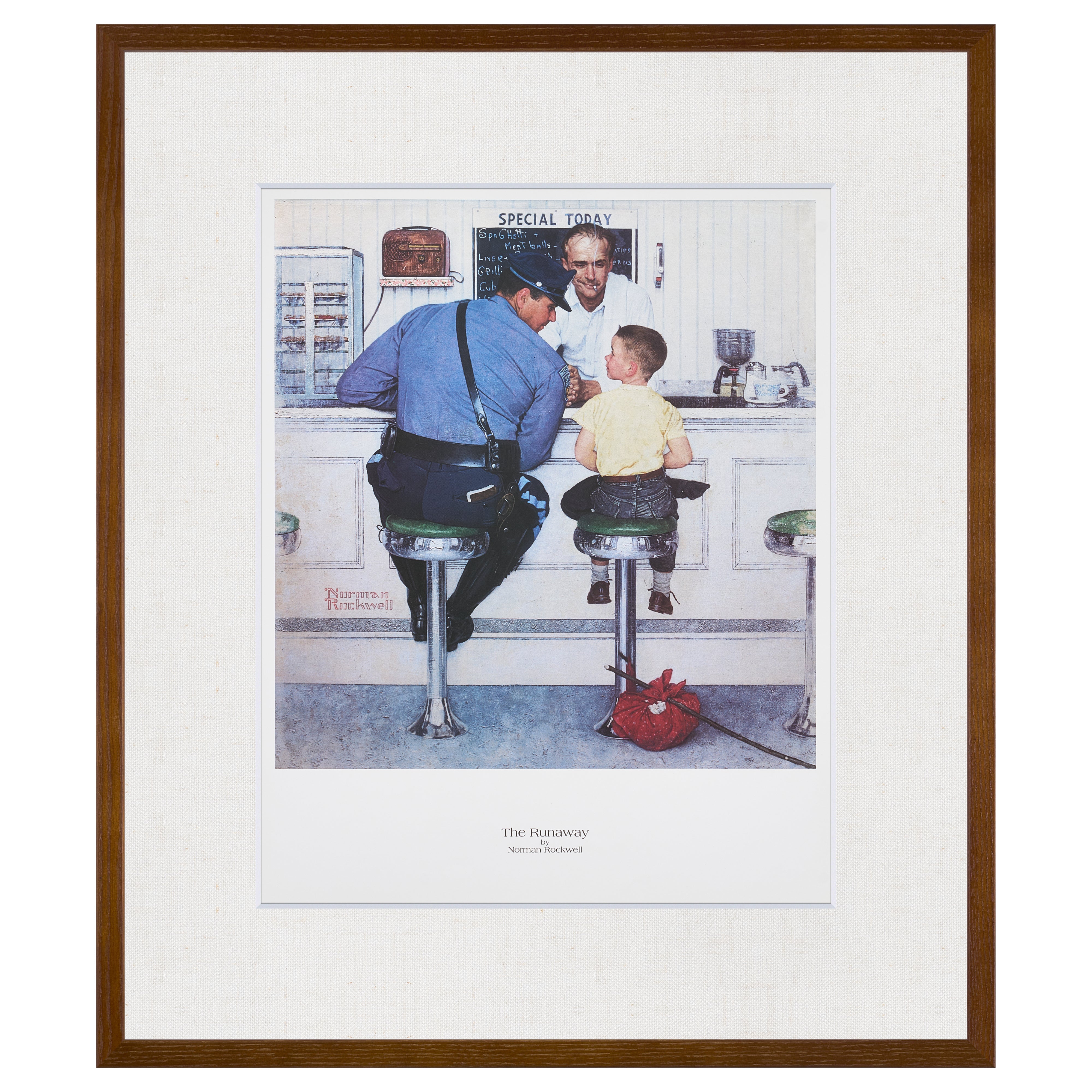 完売【限定10枚】The Runaway 1958 - CURTIS PUBLISHING 1992 / ノーマン・ロックウェル