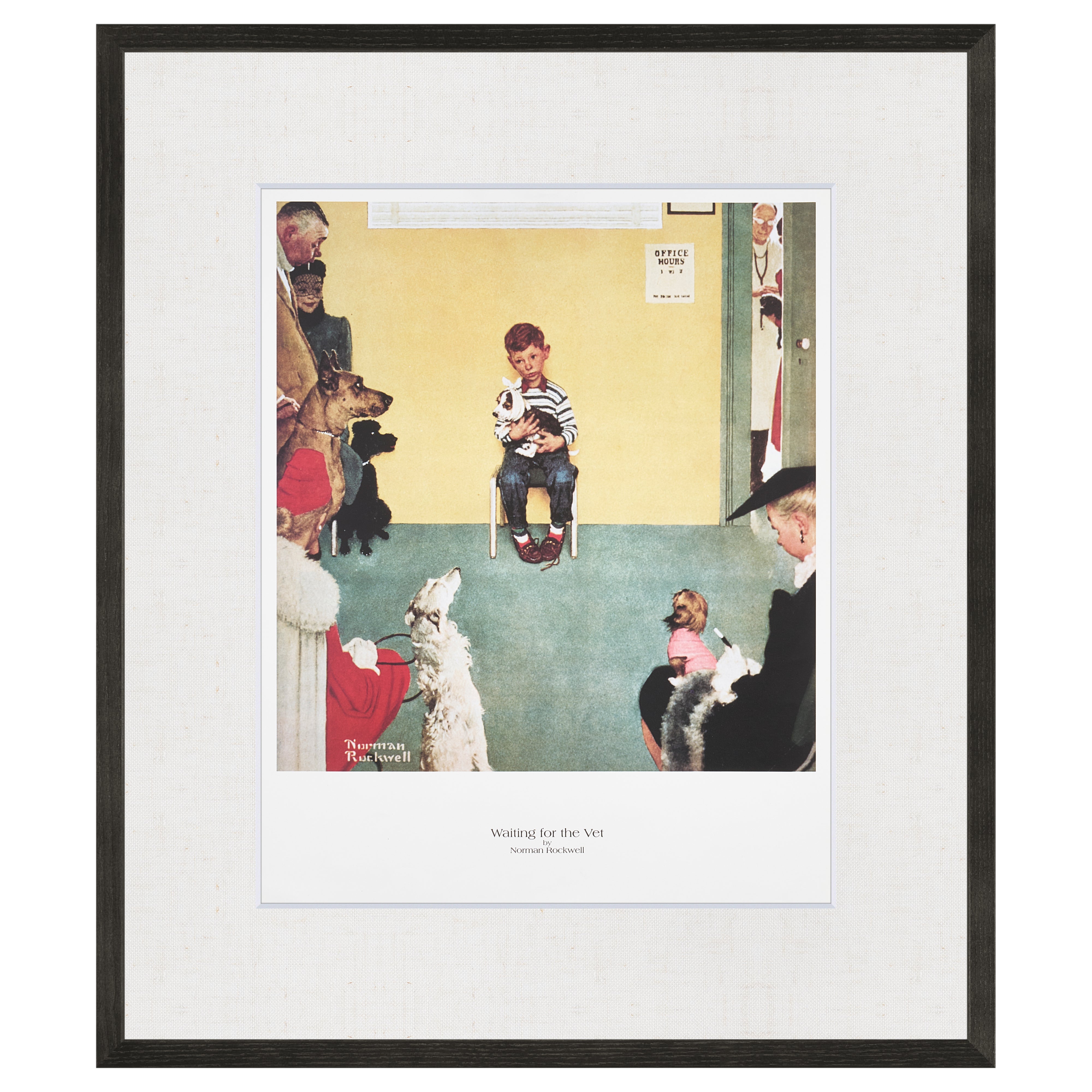 【限定10枚】Waiting for the Vet 1952 - CURTIS PUBLISHING 1992 / ノーマン・ロックウェル