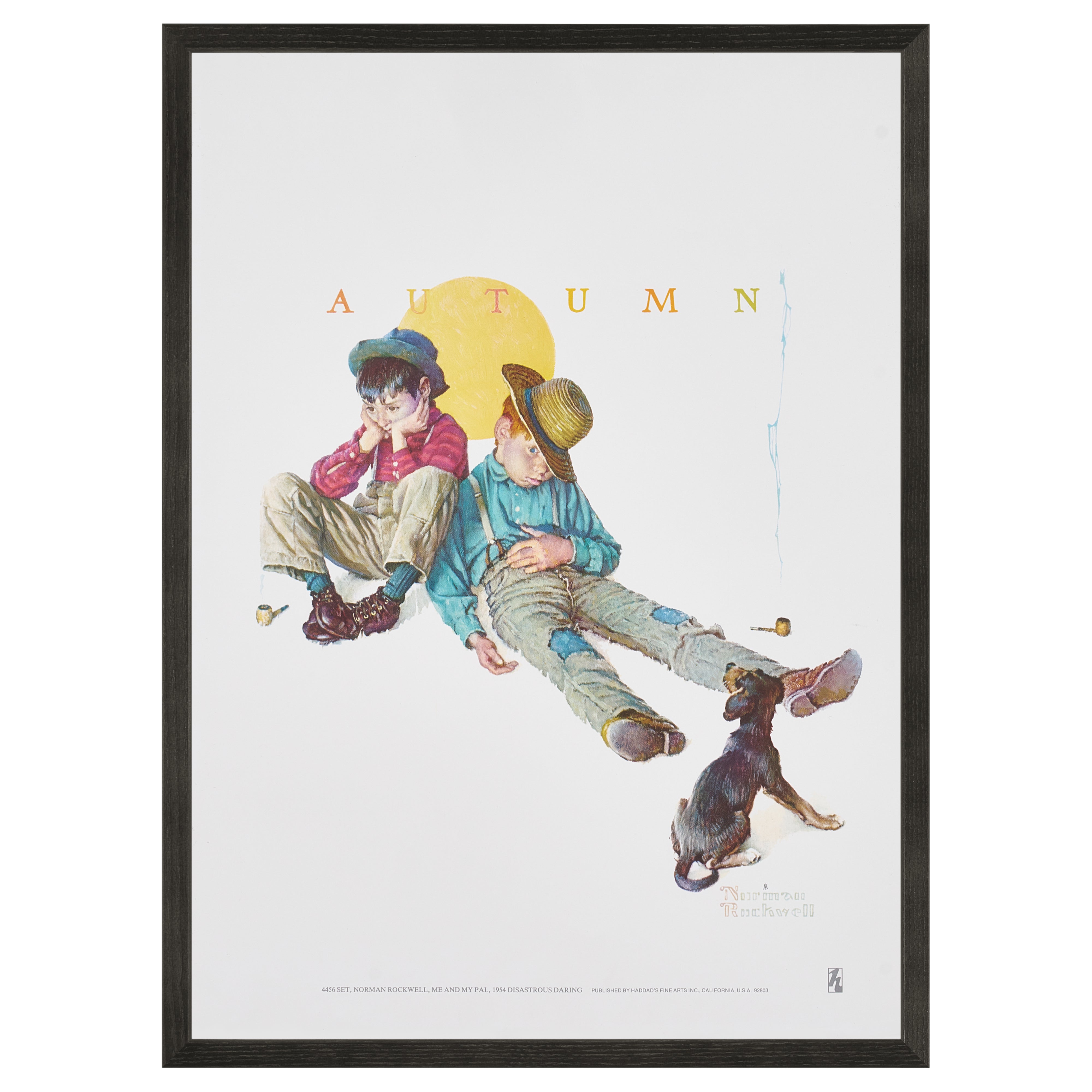 【限定10枚】Me and My Pal, Disastrous Darling 1954 - HADDAD’S FINE ARTS 1980s / ノーマン・ロックウェル