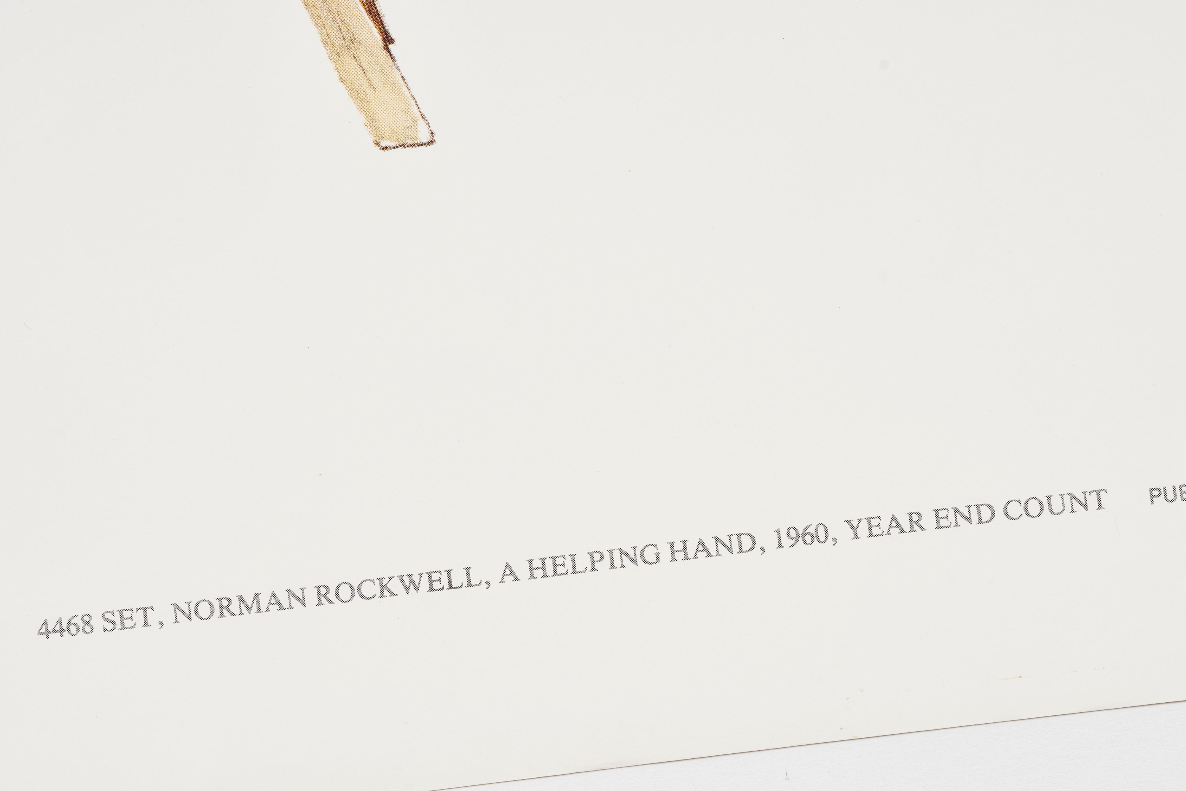 【限定10枚】A Helping Hand, Year End Count 1960 - HADDAD’S FINE ARTS 1980s / ノーマン・ロックウェル