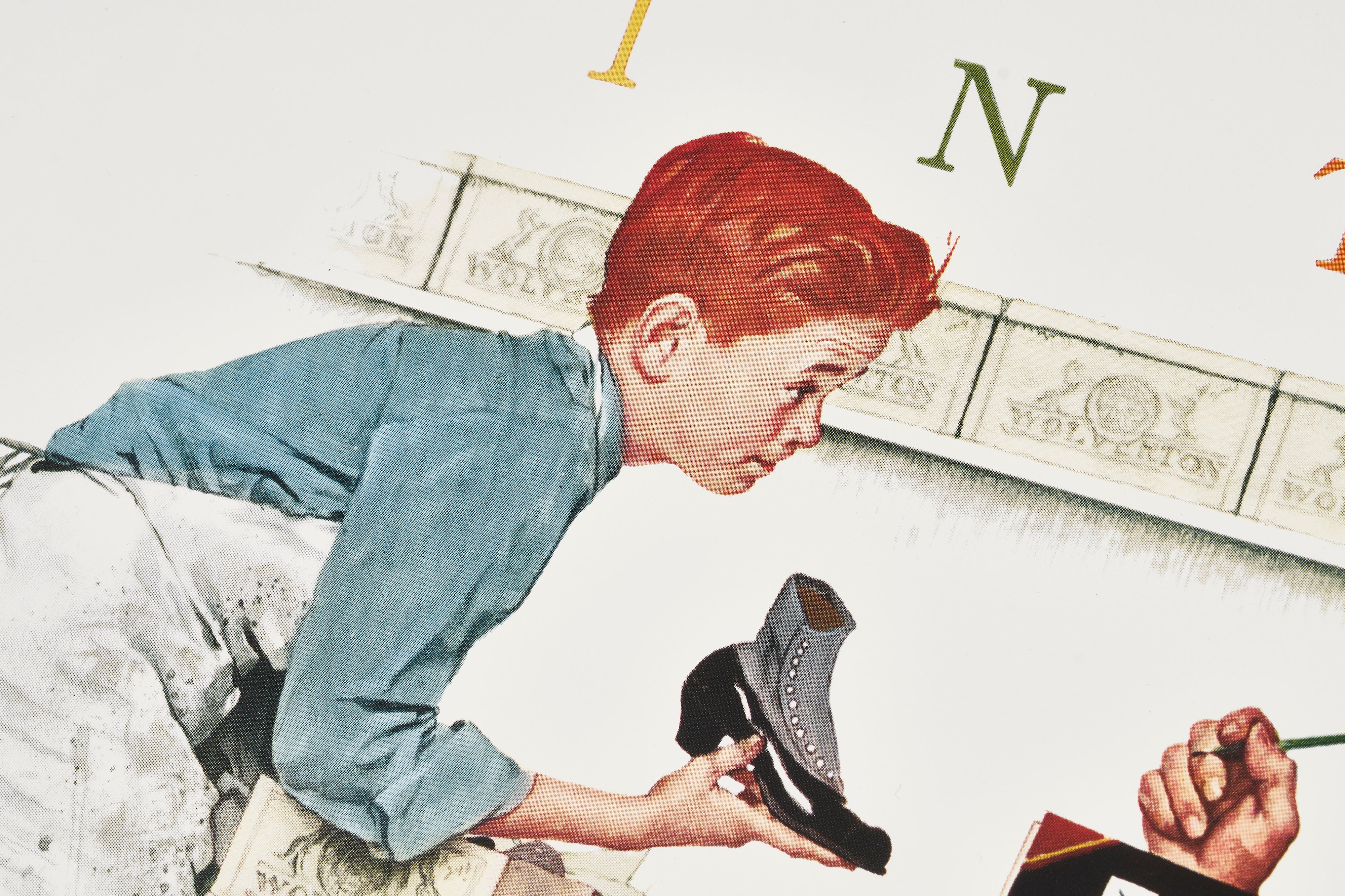 【限定10枚】A Helping Hand, Year End Count 1960 - HADDAD’S FINE ARTS 1980s / ノーマン・ロックウェル