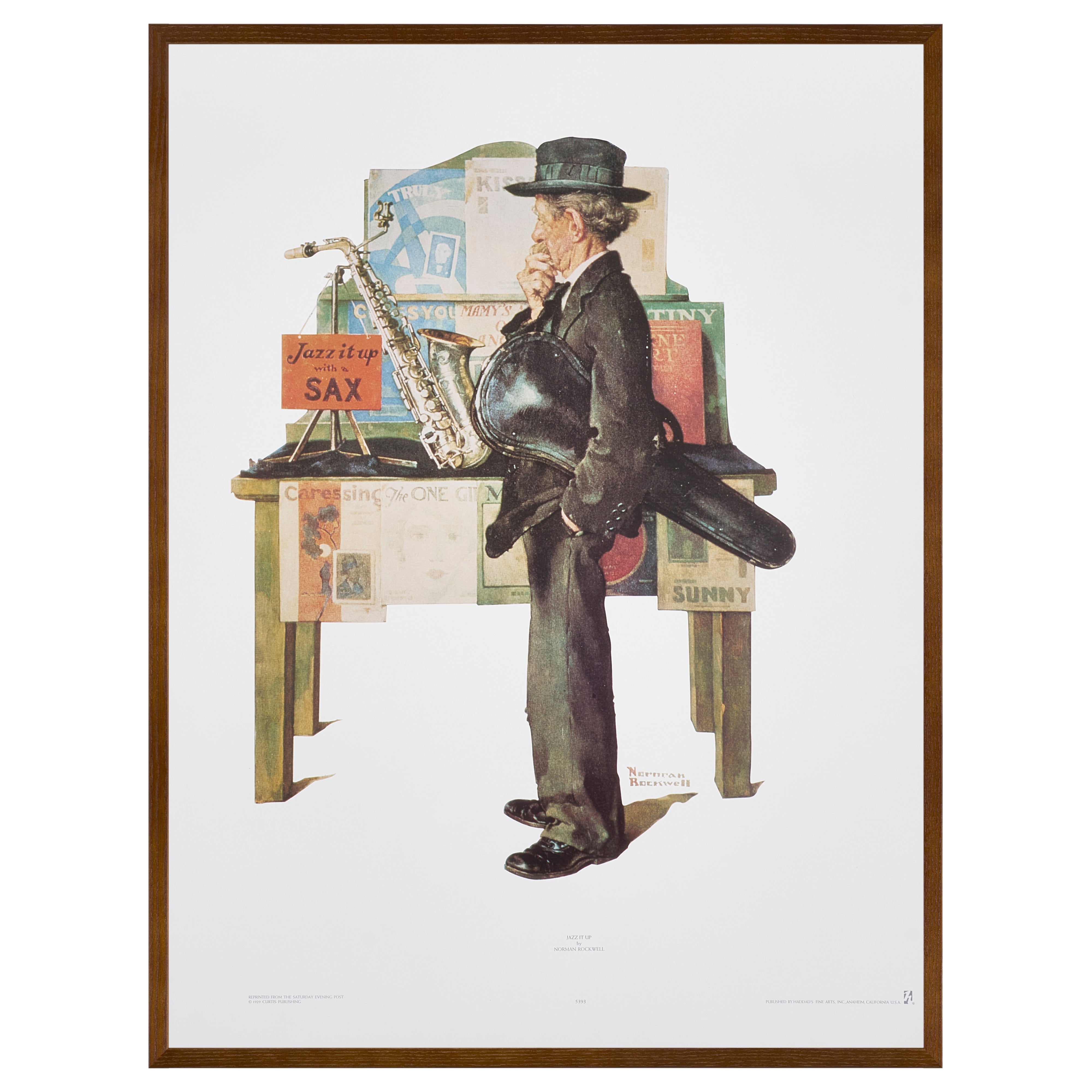 【限定10枚】Jazz It Up 1929 - CURTIS PUBLISHING 1980s / ノーマン・ロックウェル
