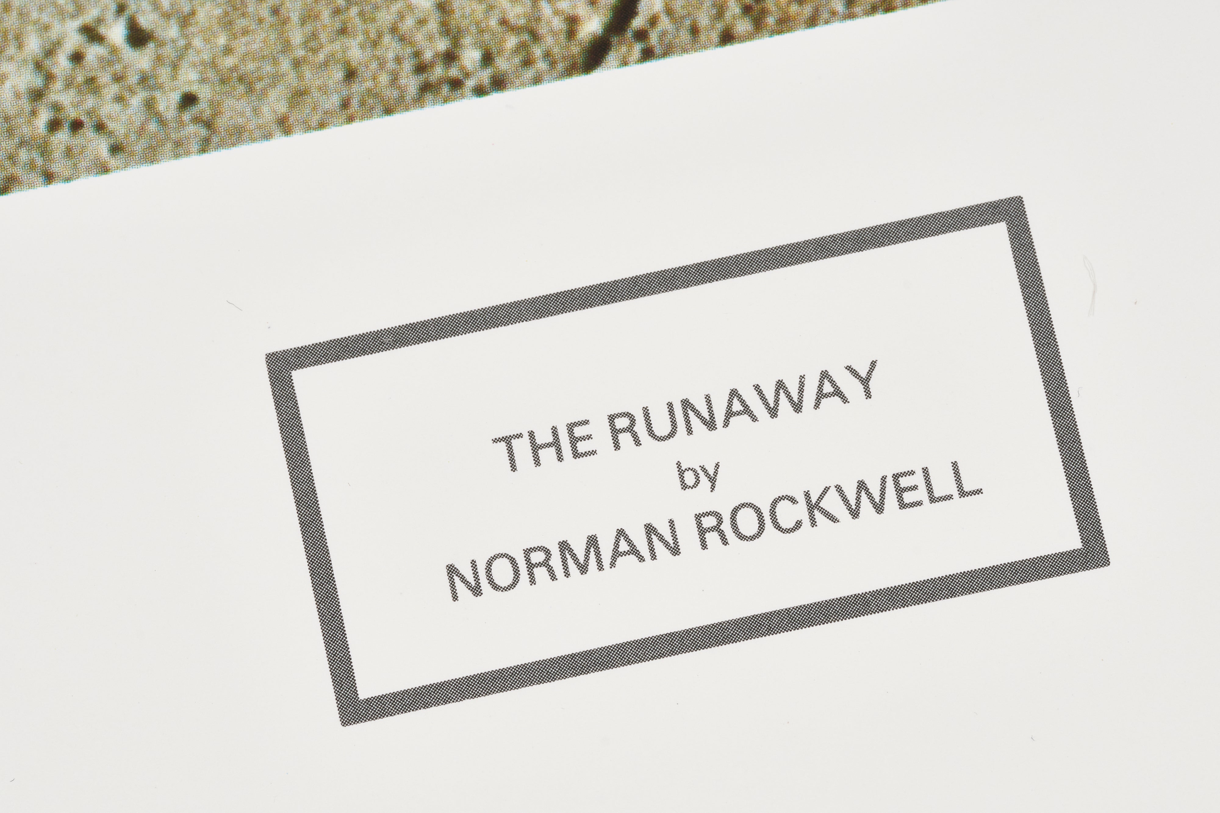 【限定5枚】The Runaway 1958 - CURTIS PUBLISHING 1980s /ノーマン・ロックウェル