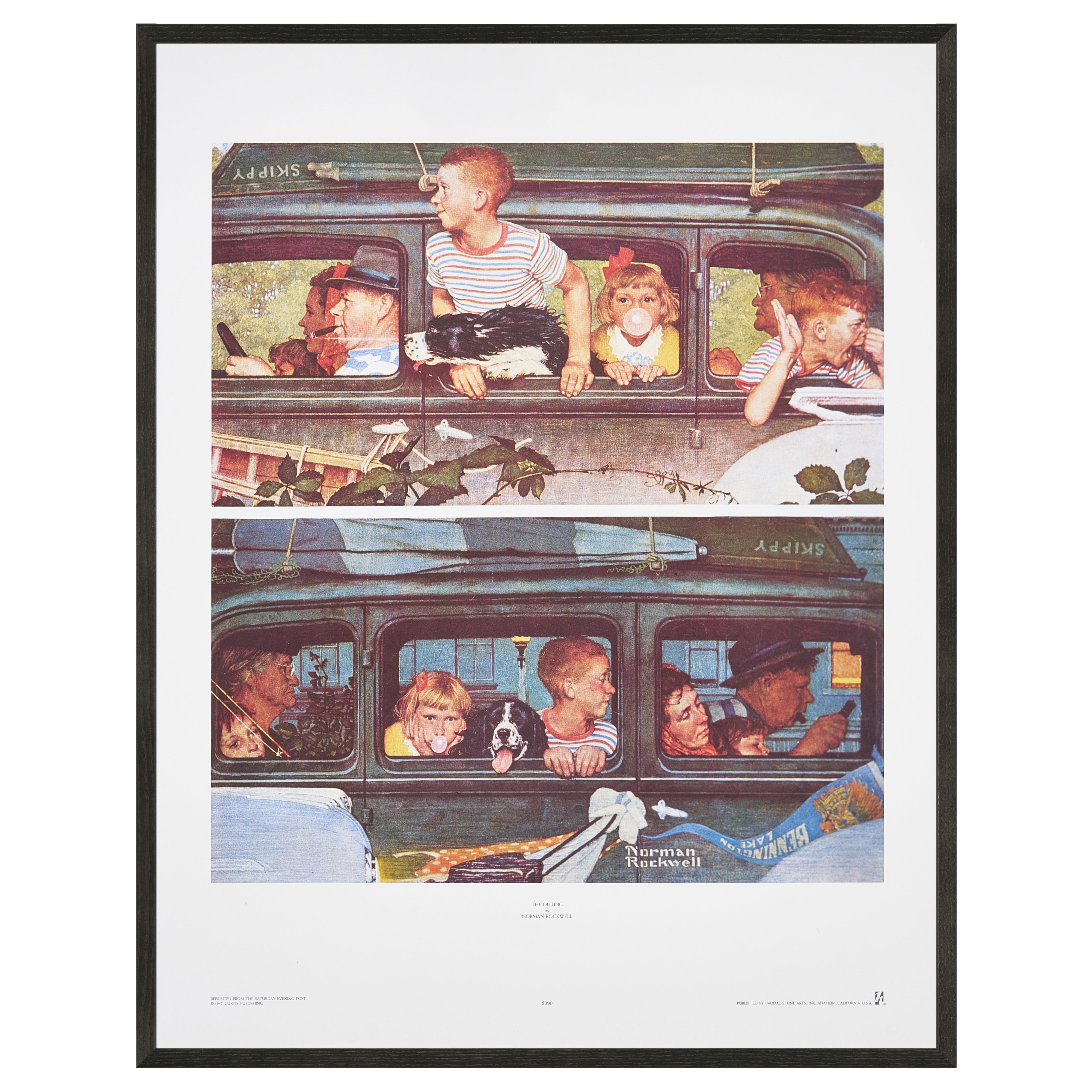 完売【限定5枚】The Outing 1947 - CURTIS PUBLISHING 1980s / ノーマン・ロックウェル
