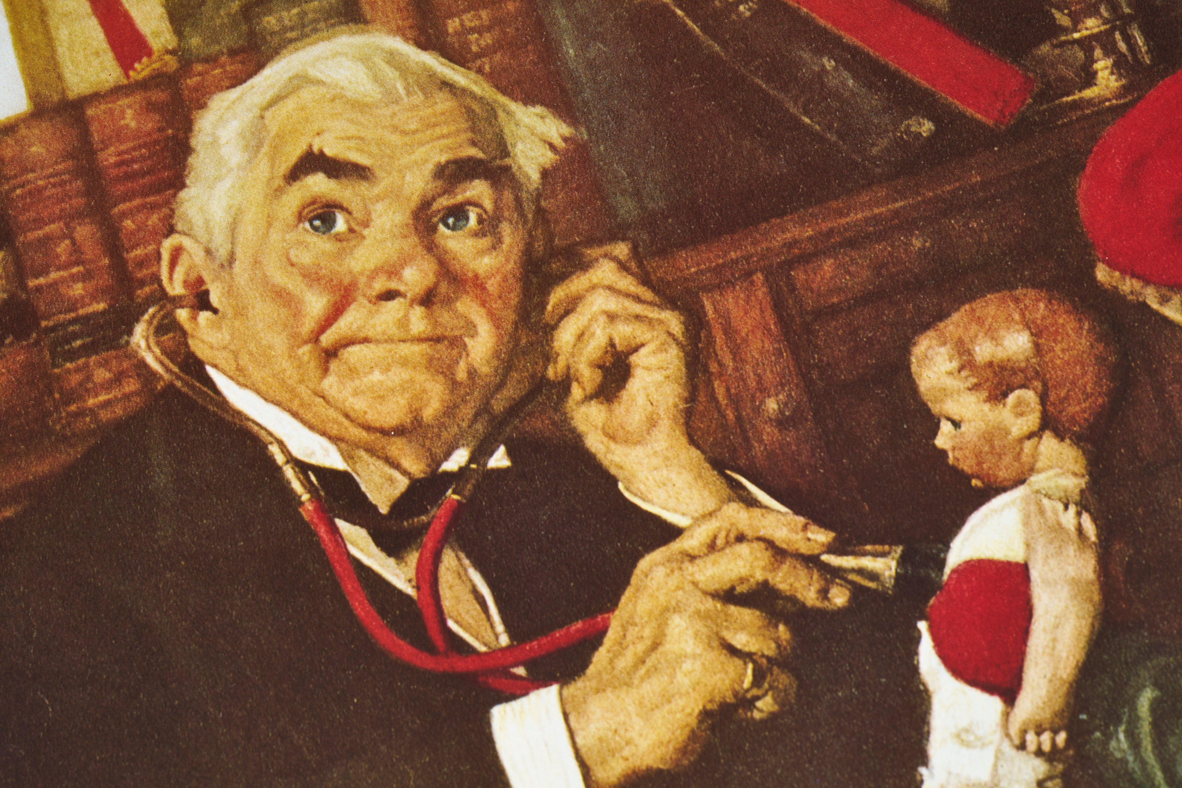 完売【限定10枚】The Doctor and Doll 1929 - CURTIS PUBLISHING 1982 / ノーマン・ロックウェル