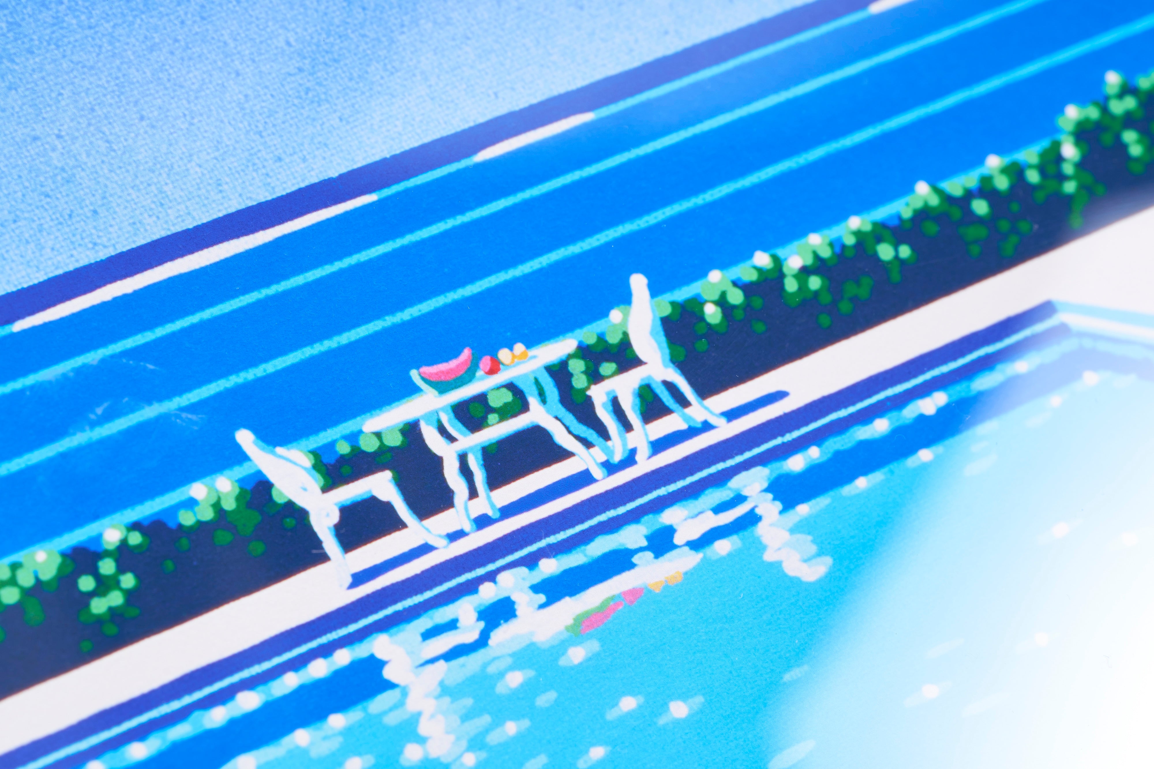 【購入特典付】Cerulean Dream 版画額装品 直筆サイン入り / 永井 博 <限定エディション数:80枚>