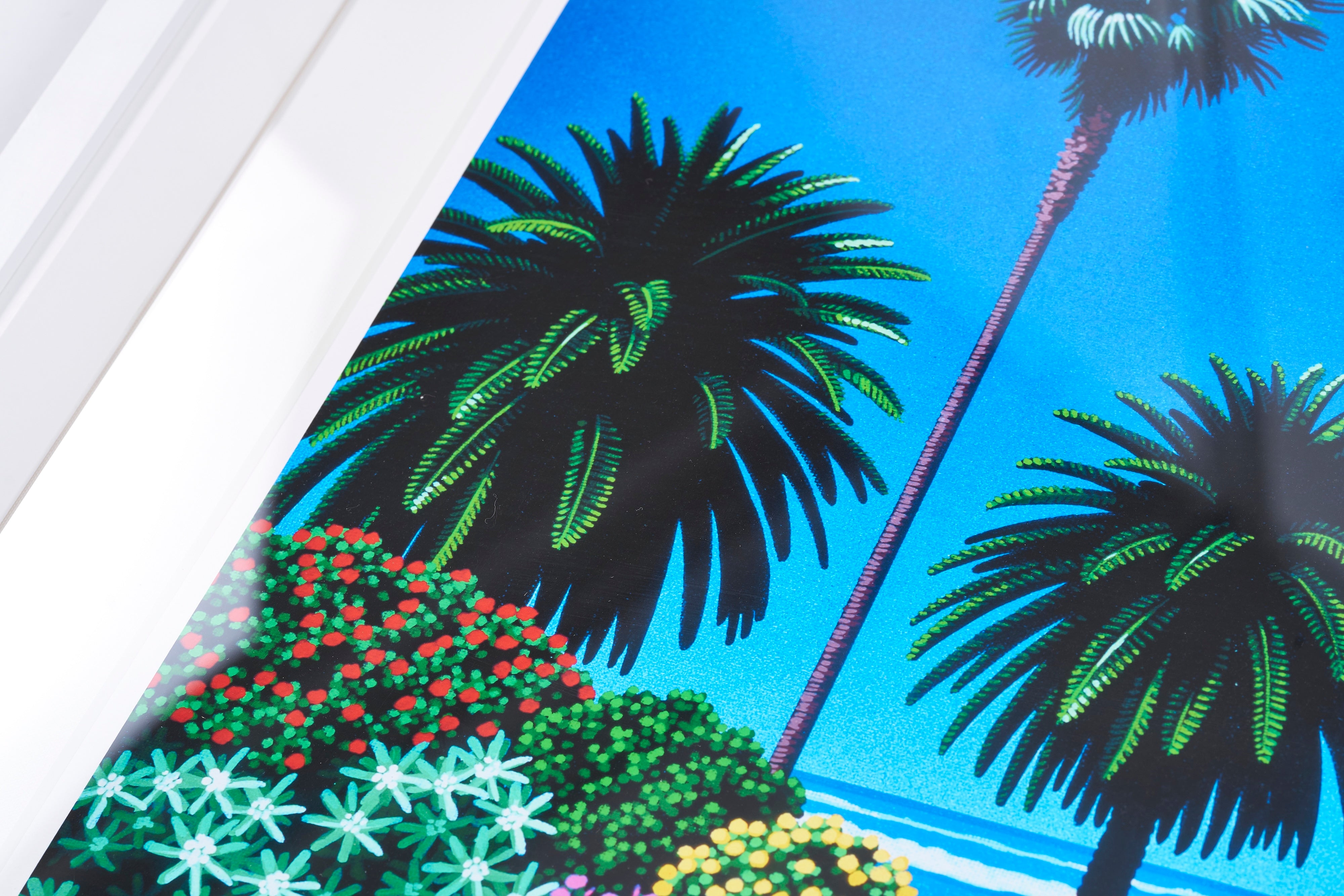 完売【購入特典付】Chasing Rays, Jazzy Bays 版画額装品 直筆サイン入り / 永井 博 <限定エディション数:80枚>