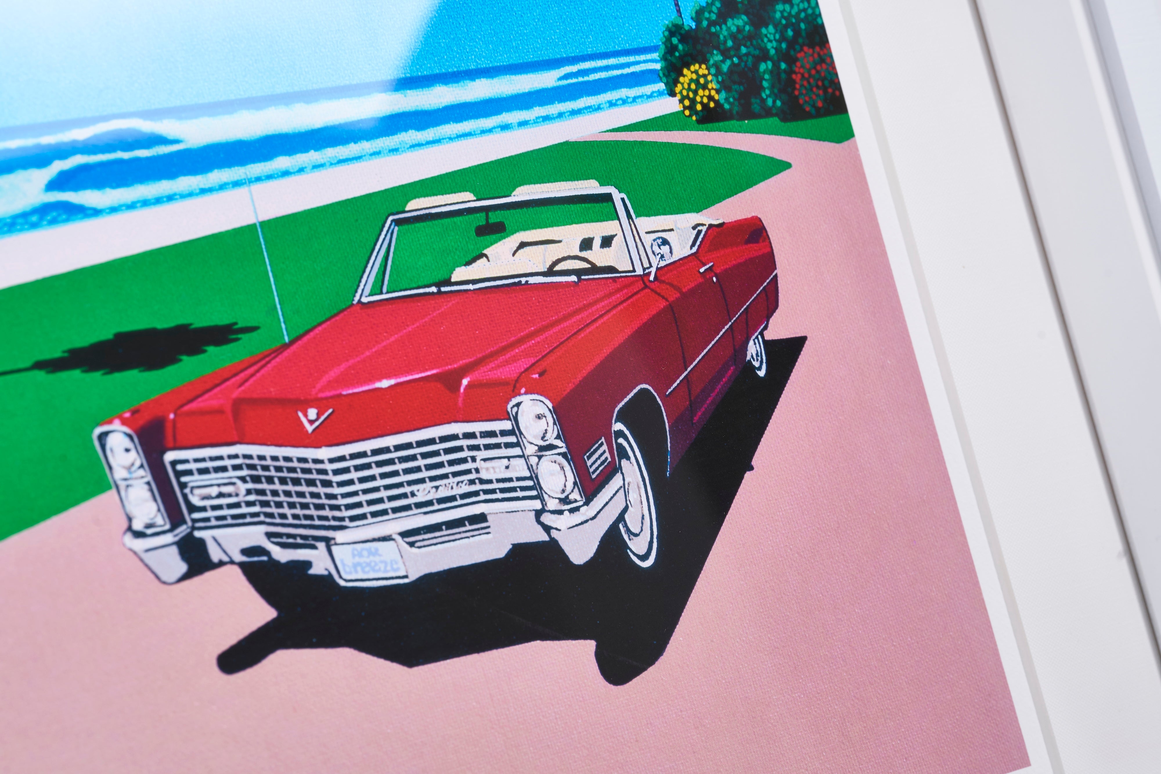 完売【購入特典付】Chasing Rays, Jazzy Bays 版画額装品 直筆サイン入り / 永井 博 <限定エディション数:80枚>