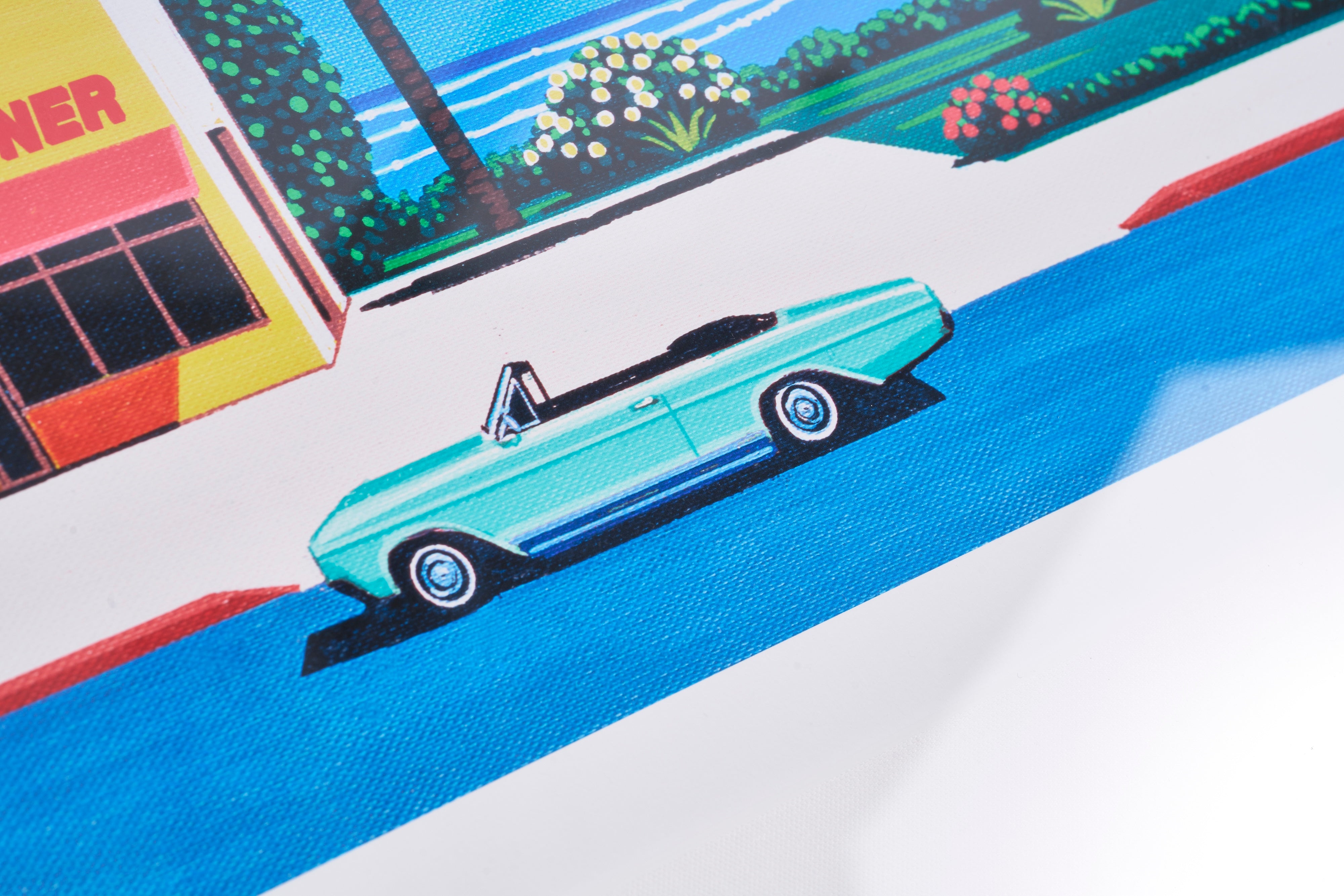 【購入特典付】Luminous Flow, Tempo Slow 版画額装品 直筆サイン入り / 永井 博 <限定エディション数:100枚>