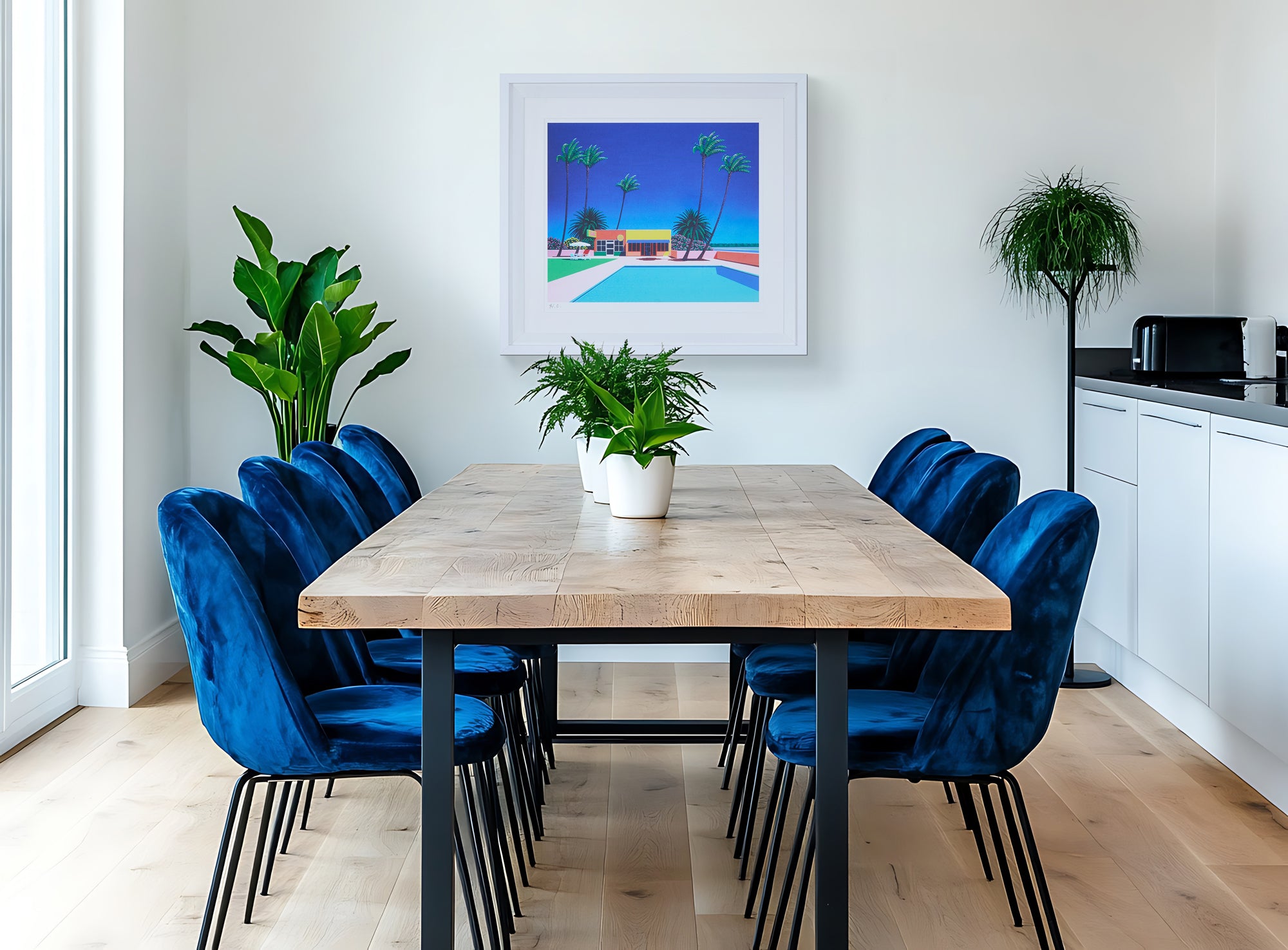 【購入特典付】City Vibes, Coastal Tides Ⅱ 版画額装品 直筆サイン入り / 永井 博 <限定エディション数:100枚>