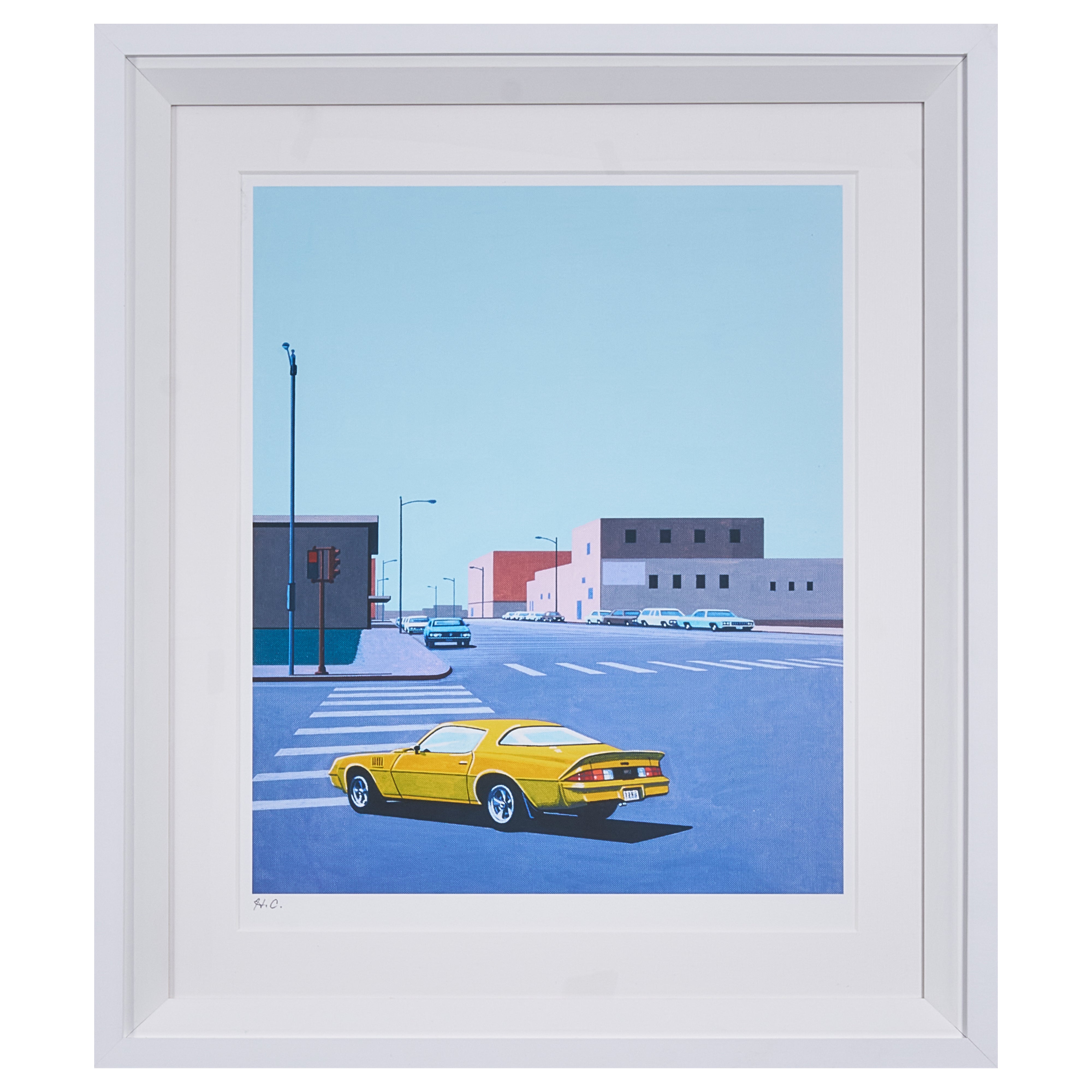 【購入特典付】Citrus in a city 版画額装品 直筆サイン入り / 永井 博 <限定エディション数:70枚>