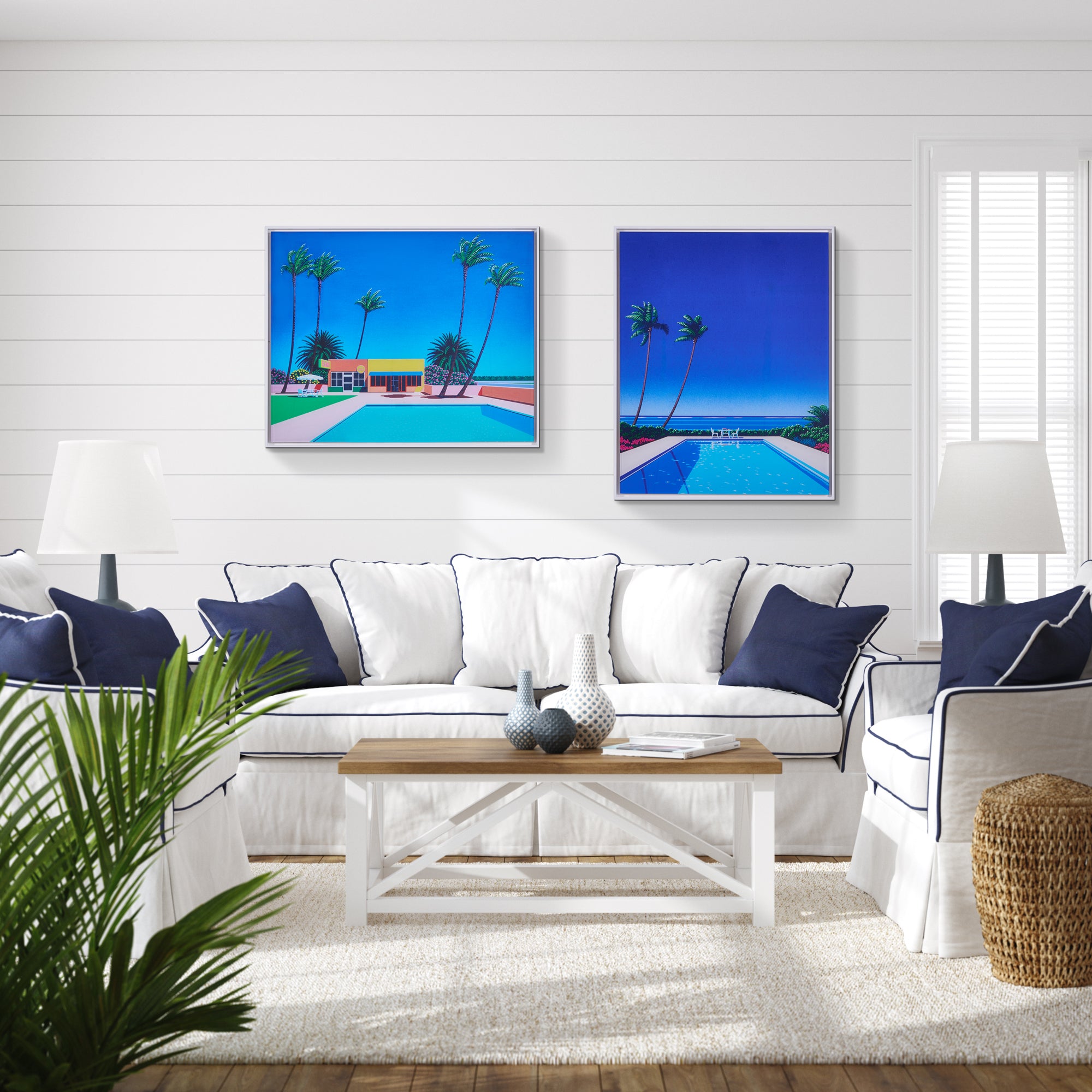 【購入特典付】City Vibes, Coastal Tides Ⅱ エアアクリル・フレーミング / 永井 博