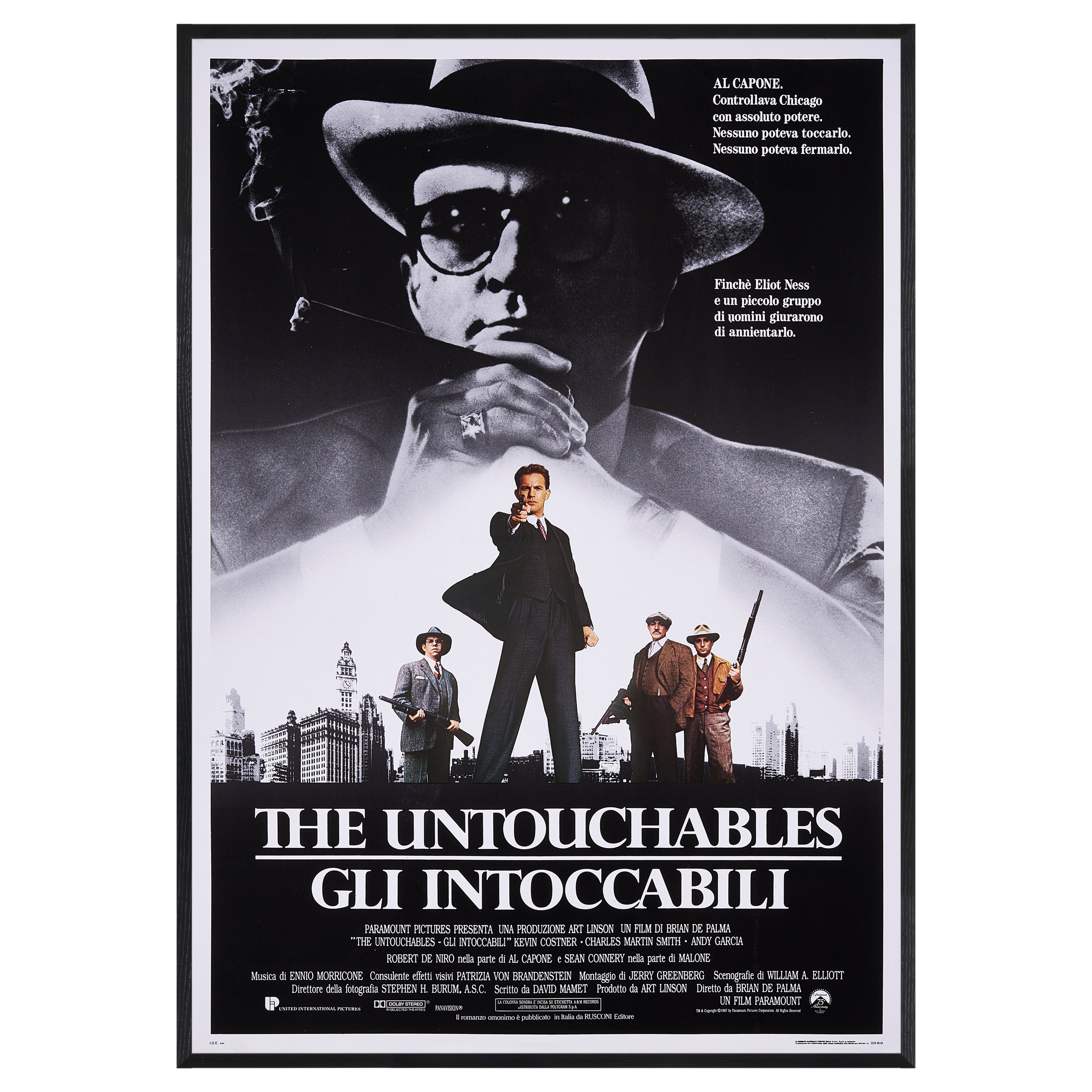 【限定3枚】THE UNTOUCHABLES (アンタッチャブル) 1987 / 映画ポスター