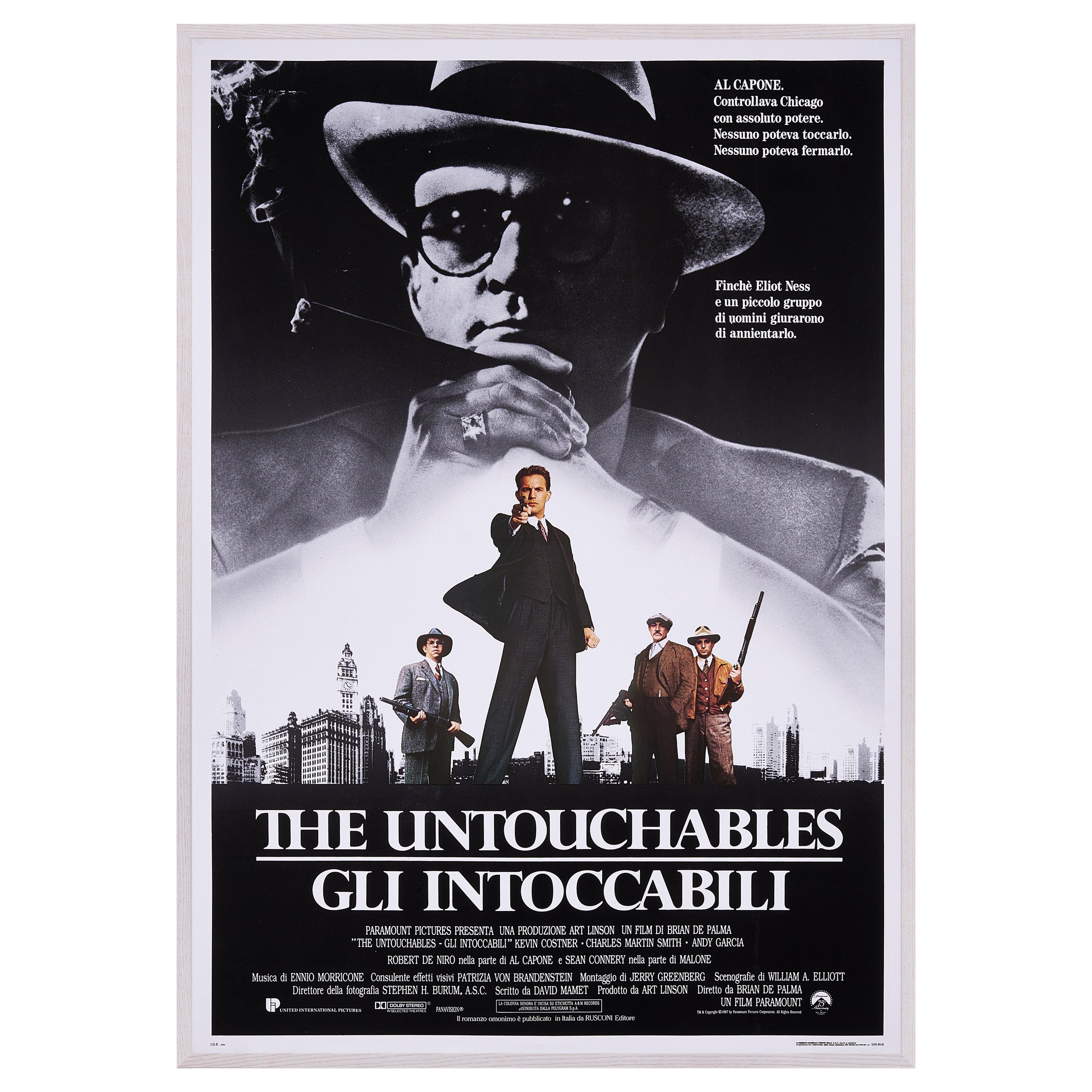 【限定3枚】THE UNTOUCHABLES (アンタッチャブル) 1987 / 映画ポスター