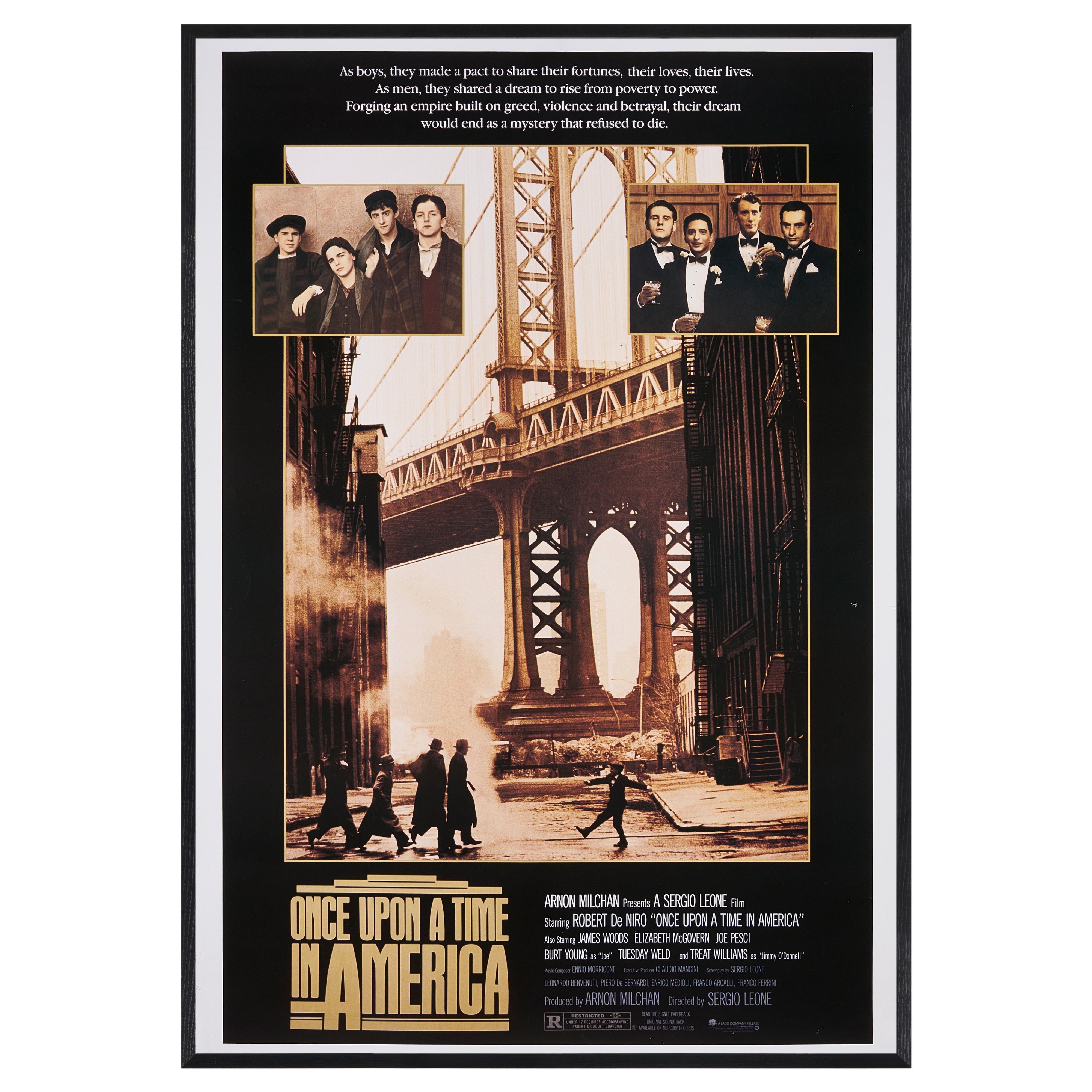 完売【限定3枚】ONCE UPON A TIME IN AMERICA(ワンス・アポン・ア・タイム・イン・アメリカ) 1984 / 映画ポスター