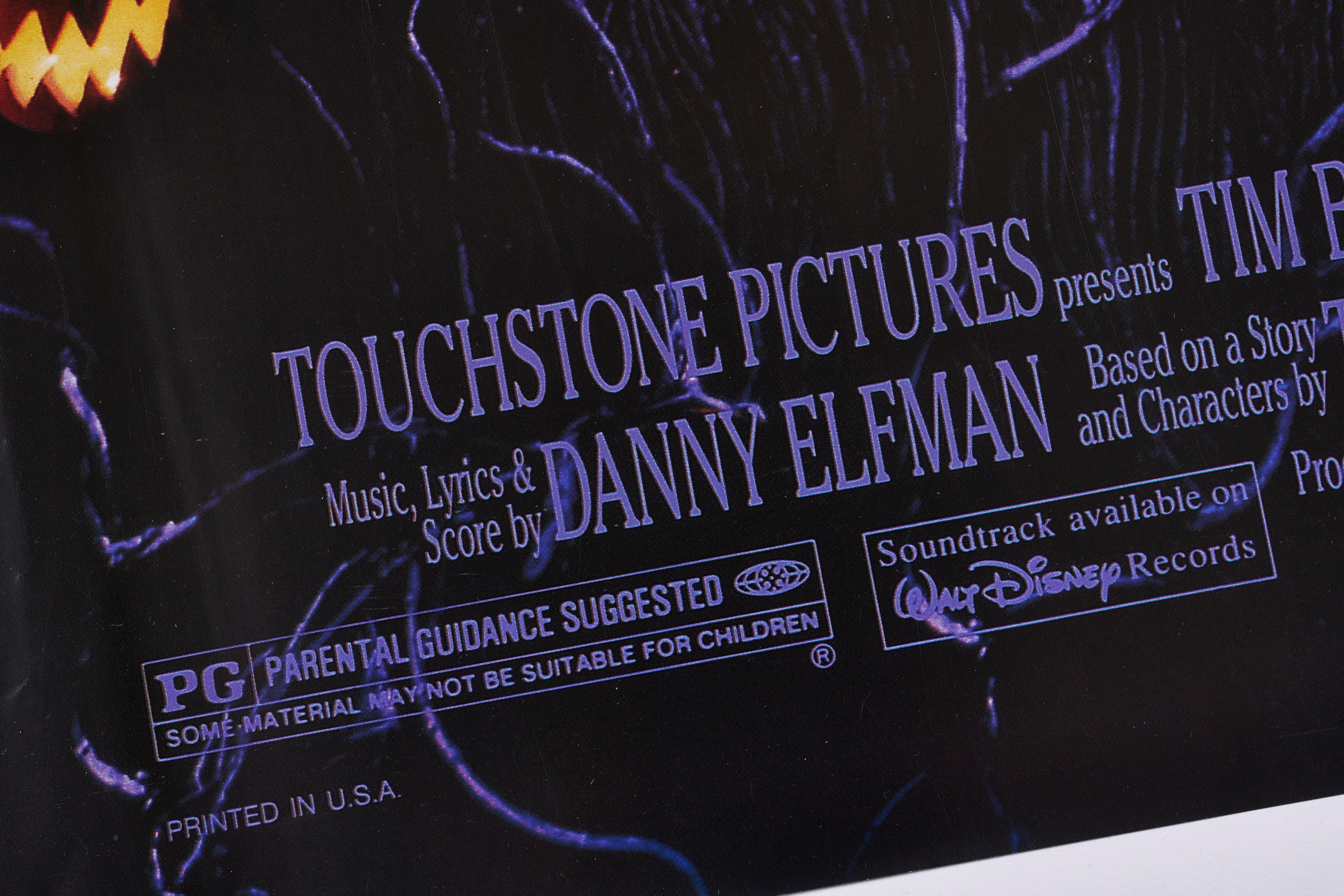 完売【限定5枚】THE NIGHTMARE BEFORE CHRISTMAS(ナイトメアー・ビフォア・クリスマス) 1993 / 映画ポスター