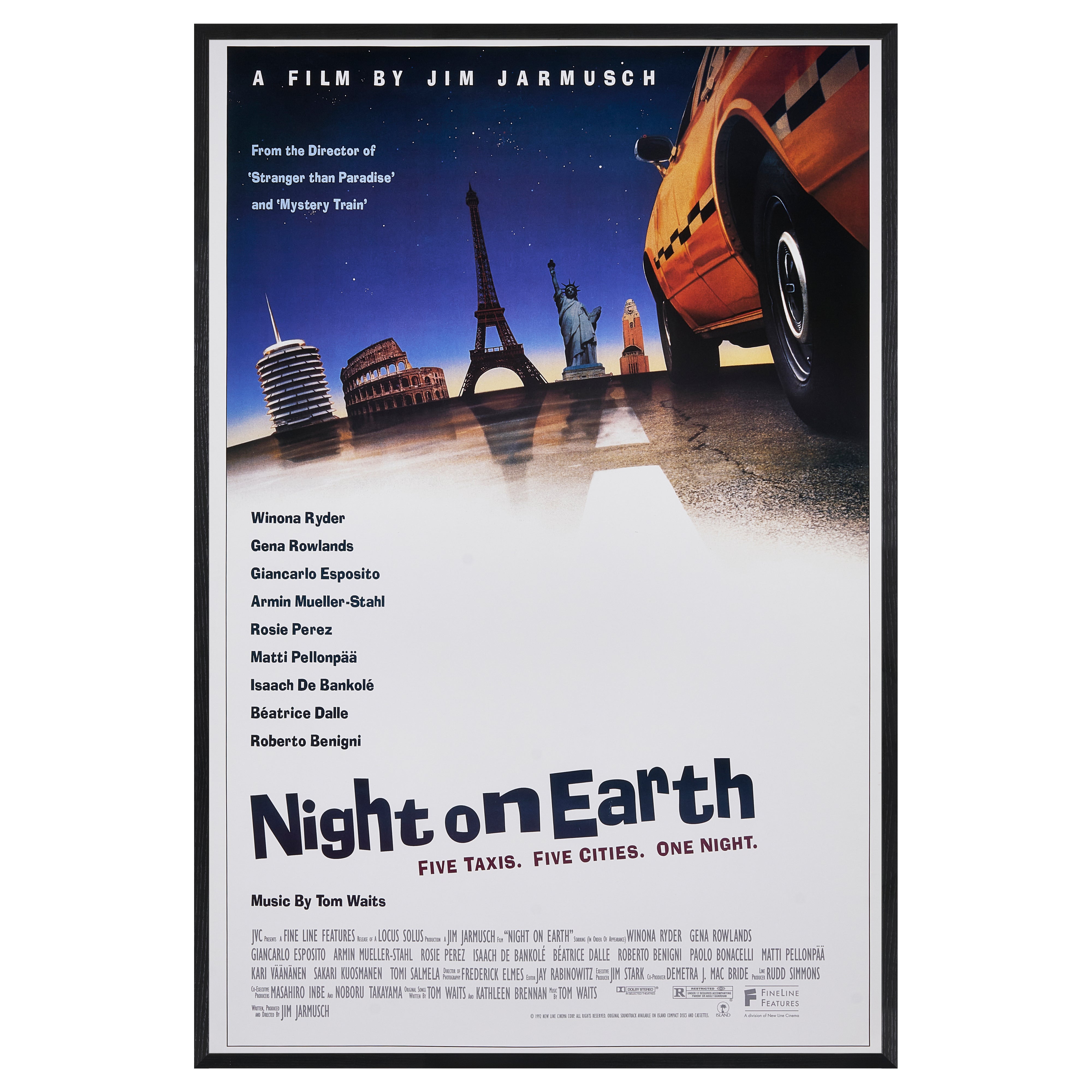 【限定2枚】Night on Earth(ナイト・オン・ザ・ザ・プラネット) 1992 / 映画ポスター