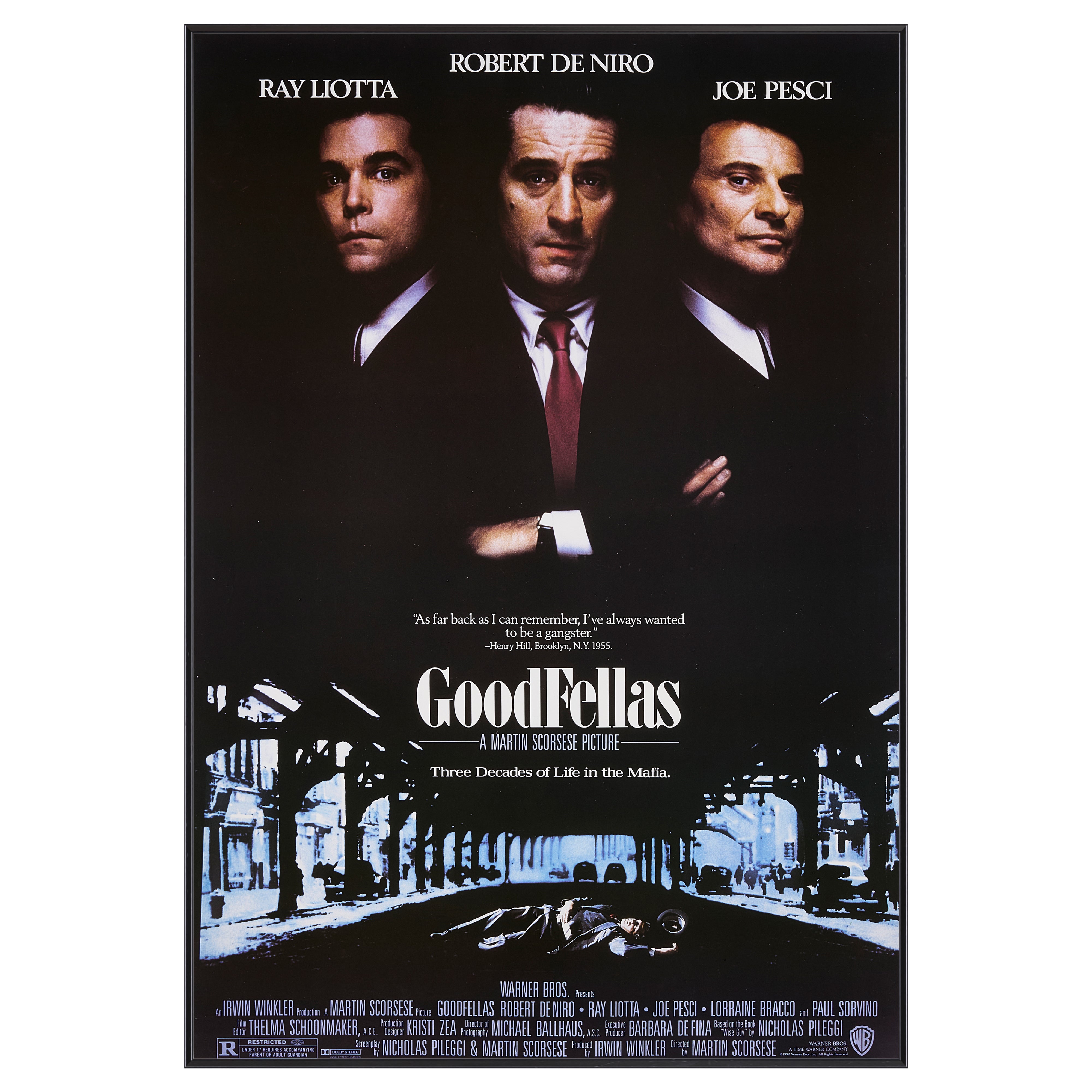 【限定5枚】Goodfellas(グッドフェローズ) 1990 / 映画ポスター