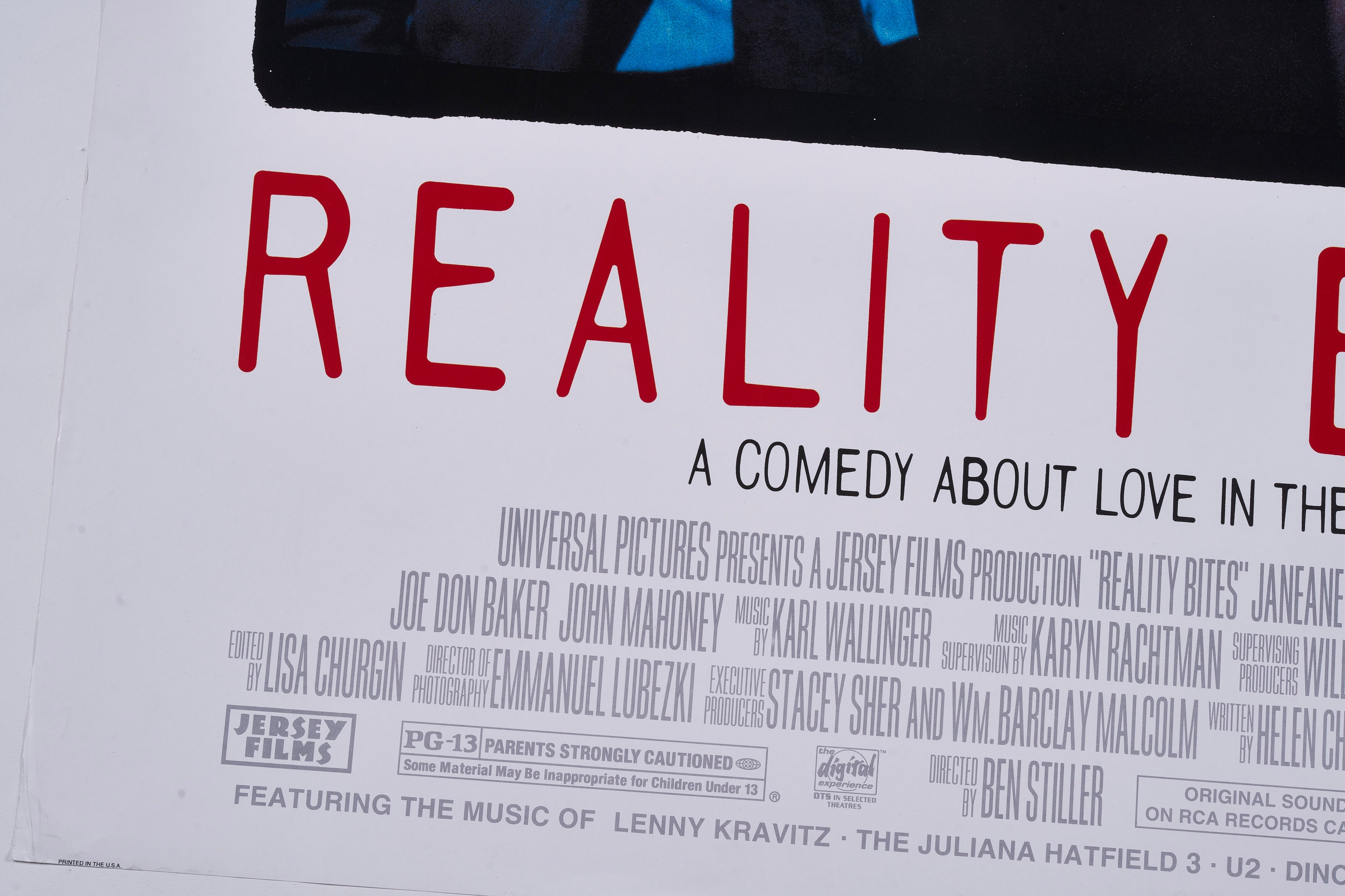 【限定5枚】REALITY BITES(リアリティ・バイツ)1993 / 映画ポスター