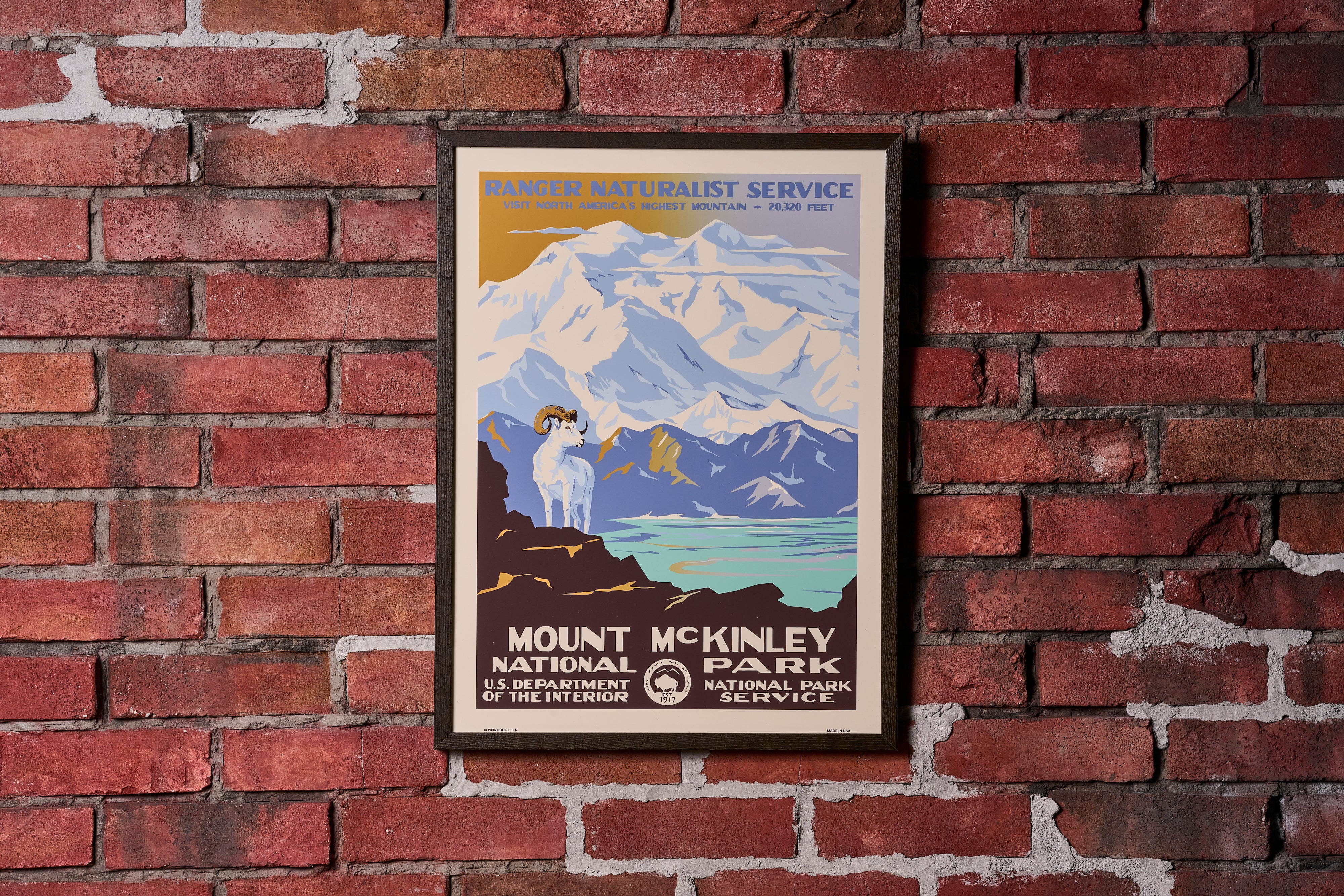 再入荷【限定3枚】デナリ国立公園 / アメリカ国立公園ポスター