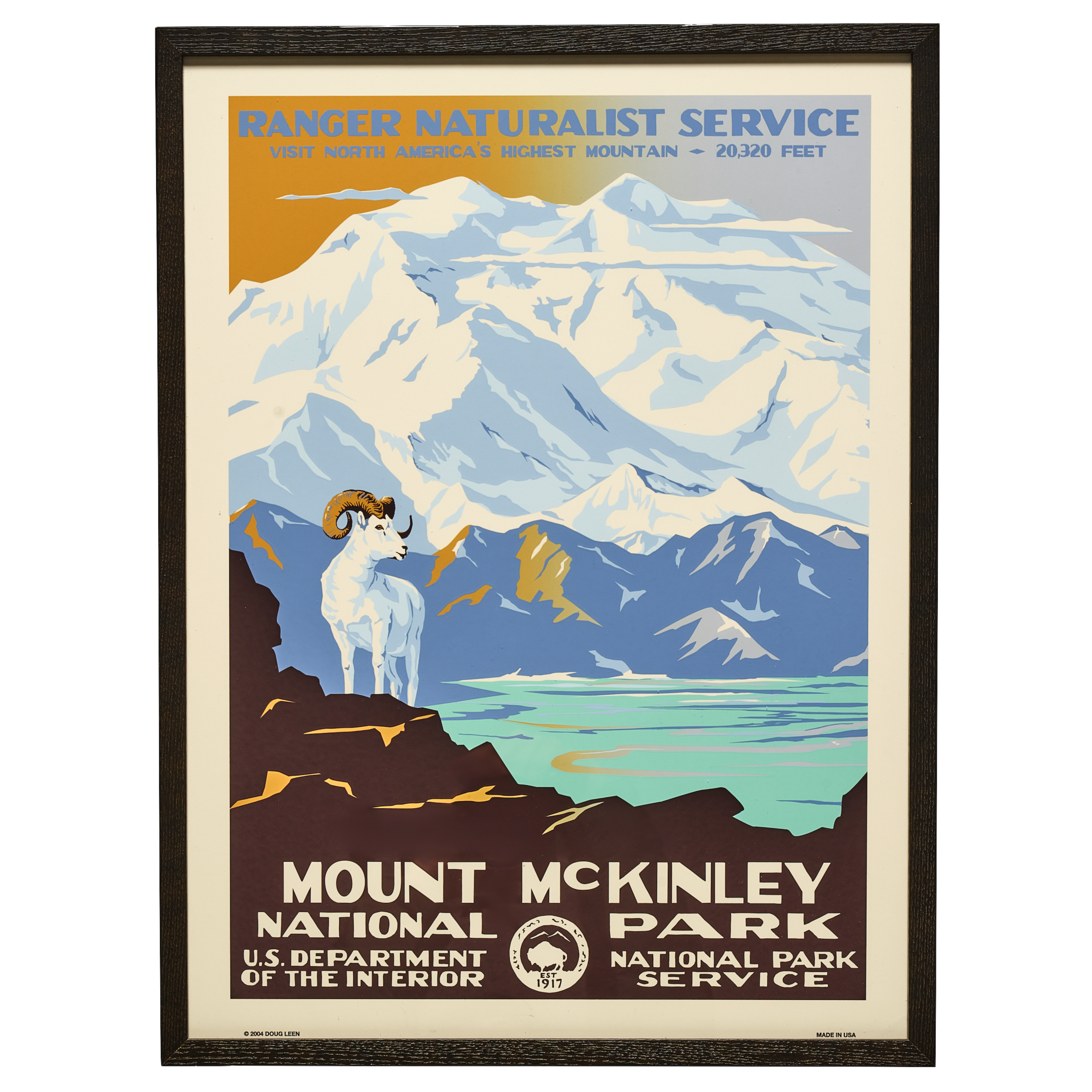 再入荷【限定3枚】デナリ国立公園 / アメリカ国立公園ポスター