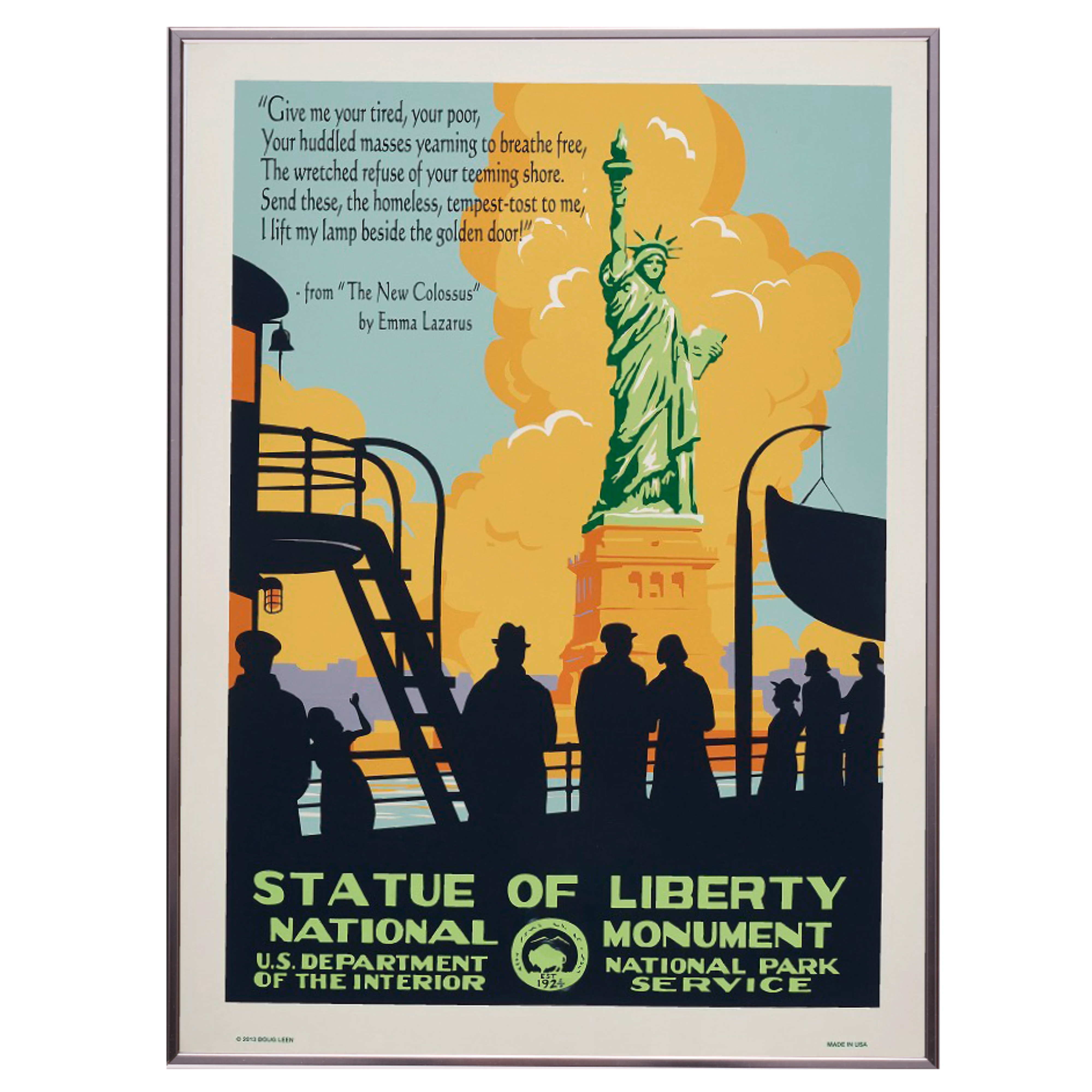再入荷【限定3枚】自由の女神像 / アメリカ国立公園ポスター