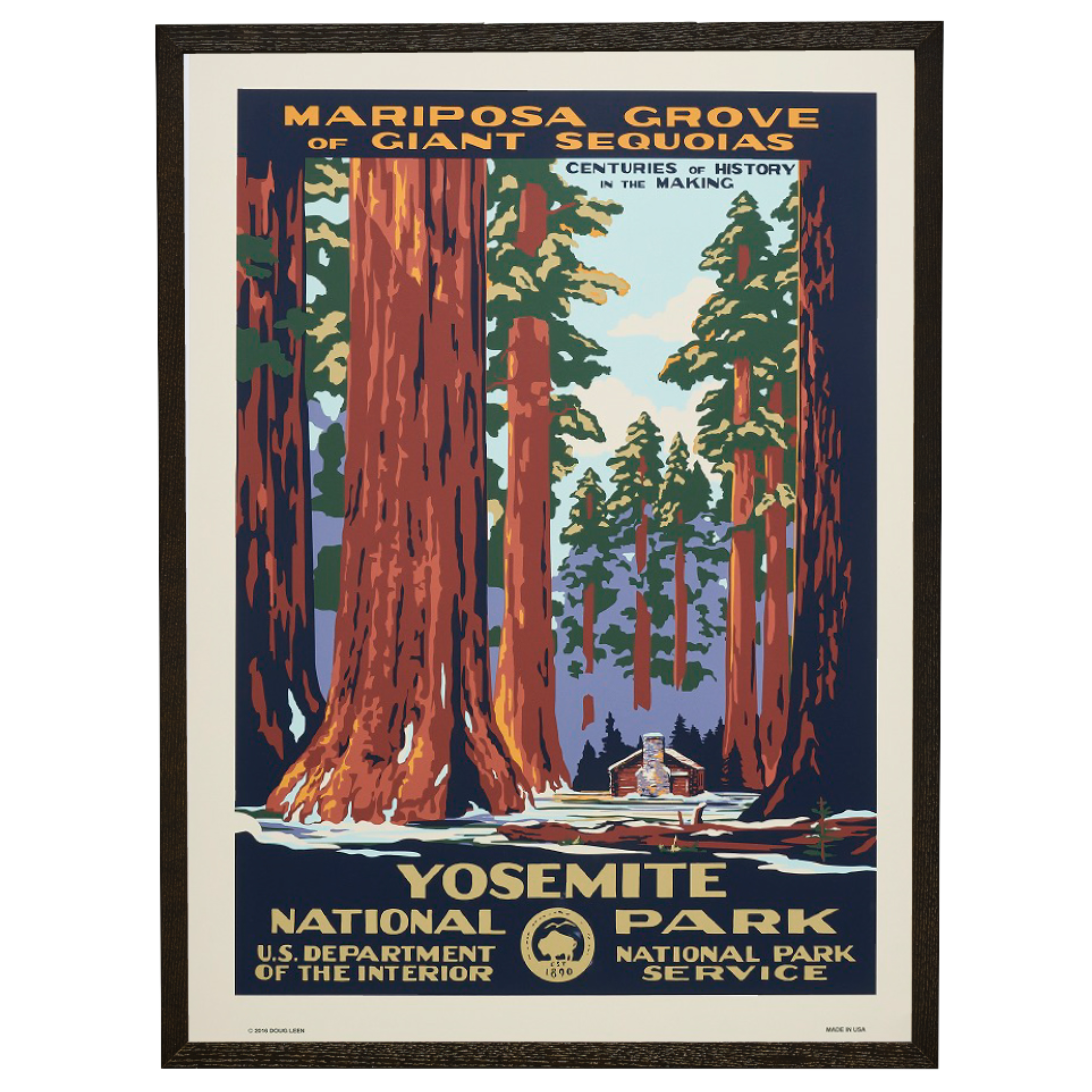 完売【限定5枚】ヨセミテ国立公園 / アメリカ国立公園ポスター