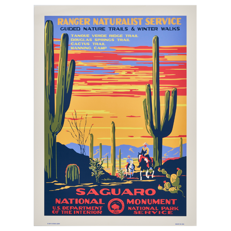 再入荷【限定5枚】サワロ国立公園 / アメリカ国立公園ポスター