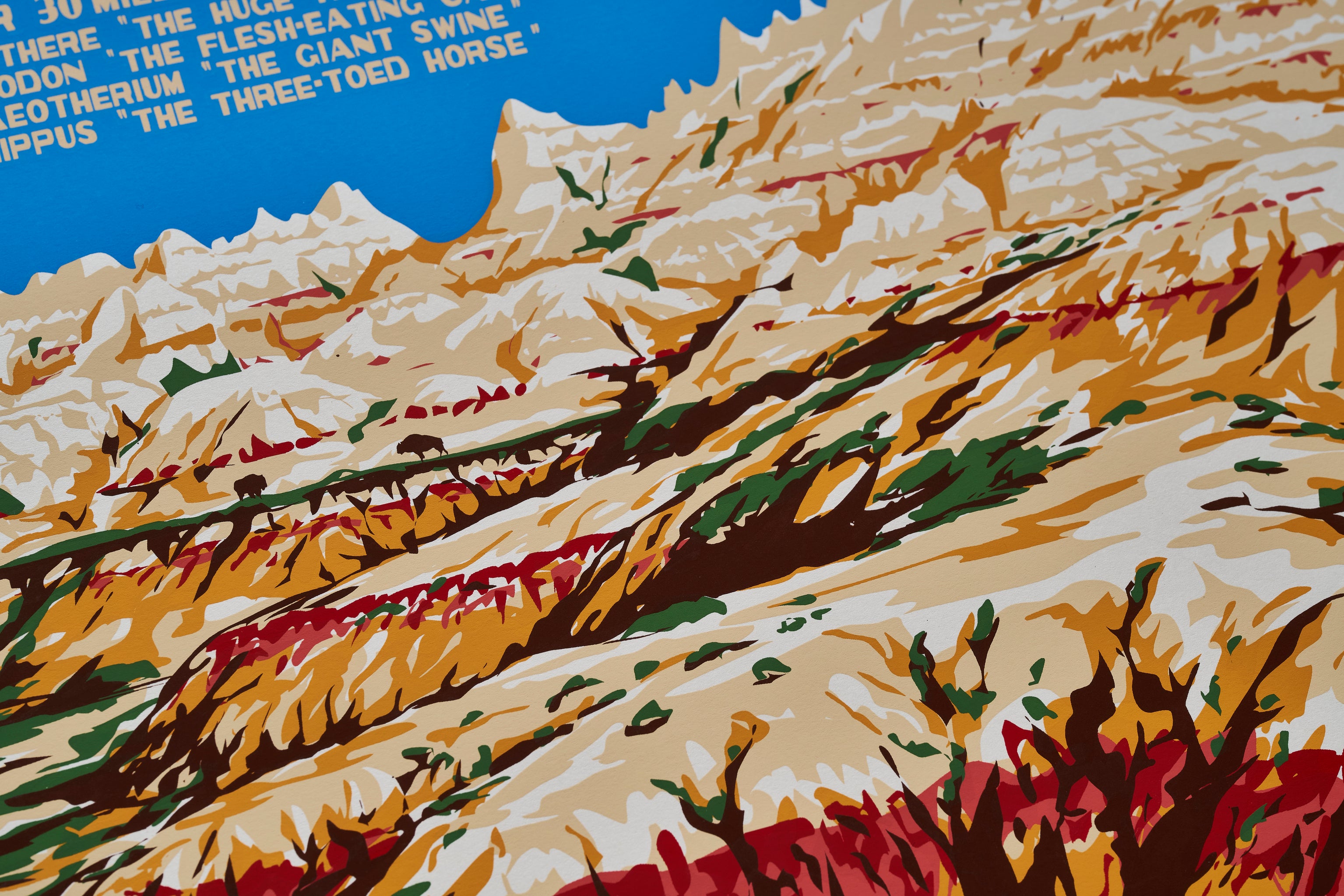 【限定3枚】バッドランズ国立公園(コンテンポラリーデザイン)/ アメリカ国立公園ポスター