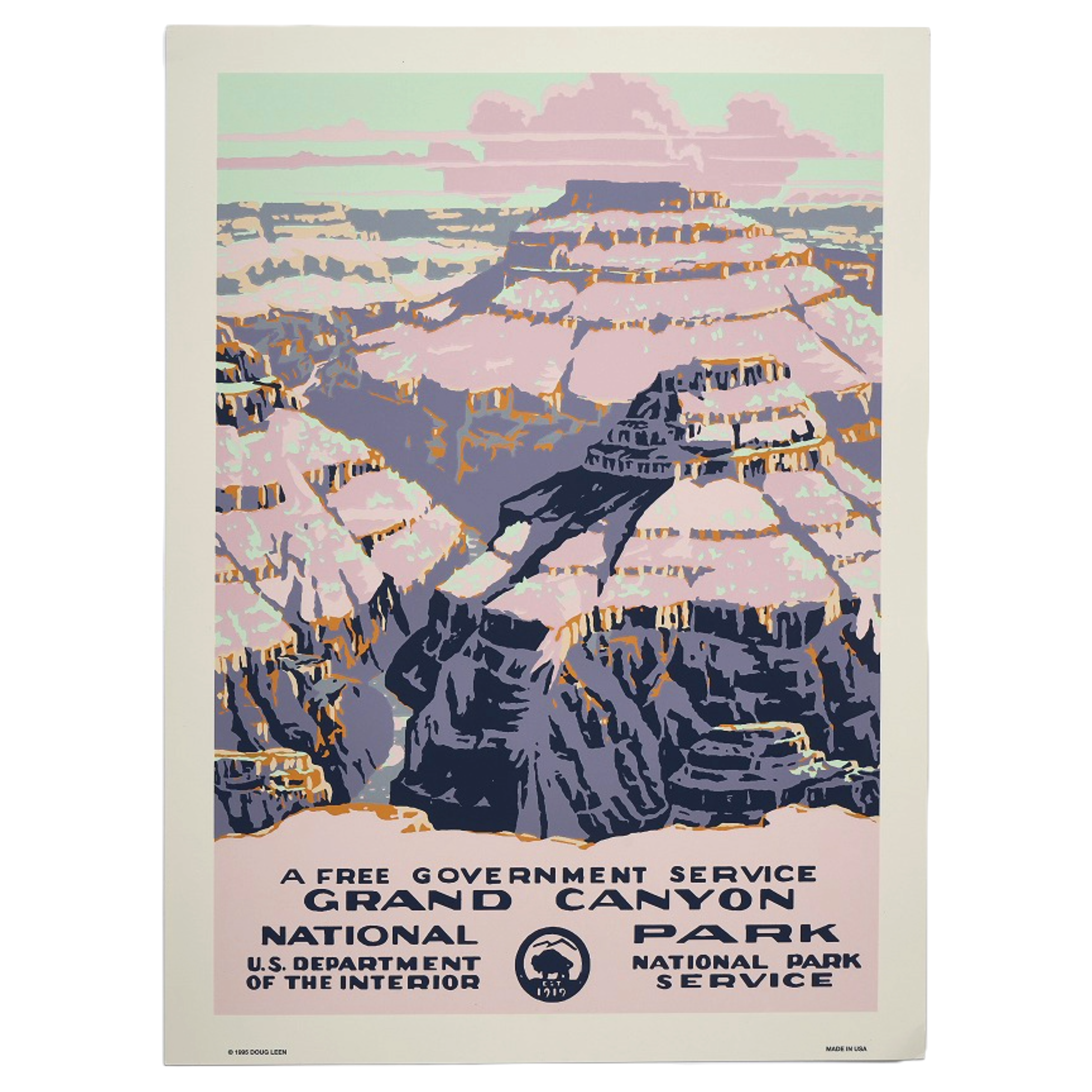 再入荷【限定3枚】グランド・キャニオン国立公園 / アメリカ国立公園ポスター