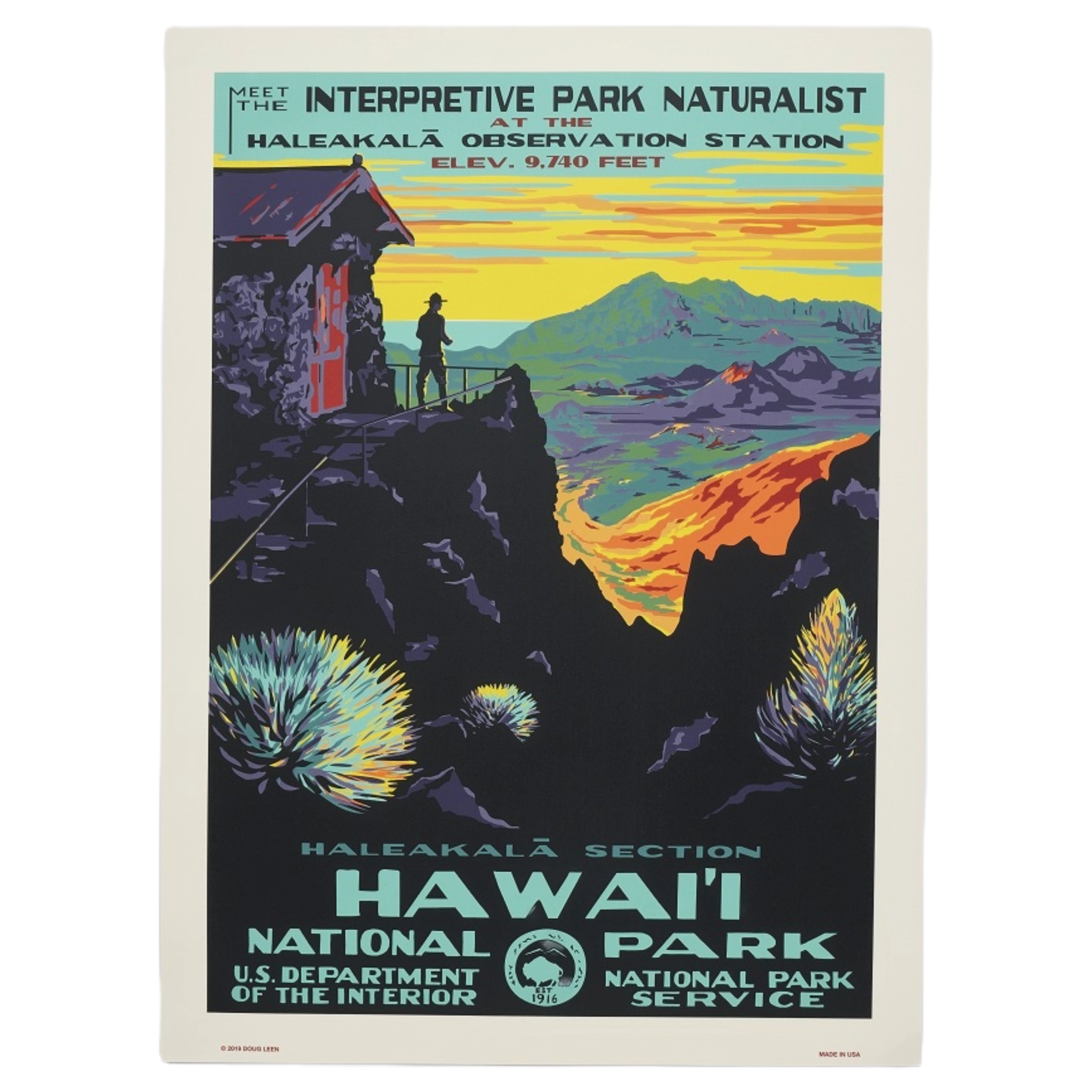 再入荷【限定10枚】ハレアカラ国立公園 / アメリカ国立公園ポスター