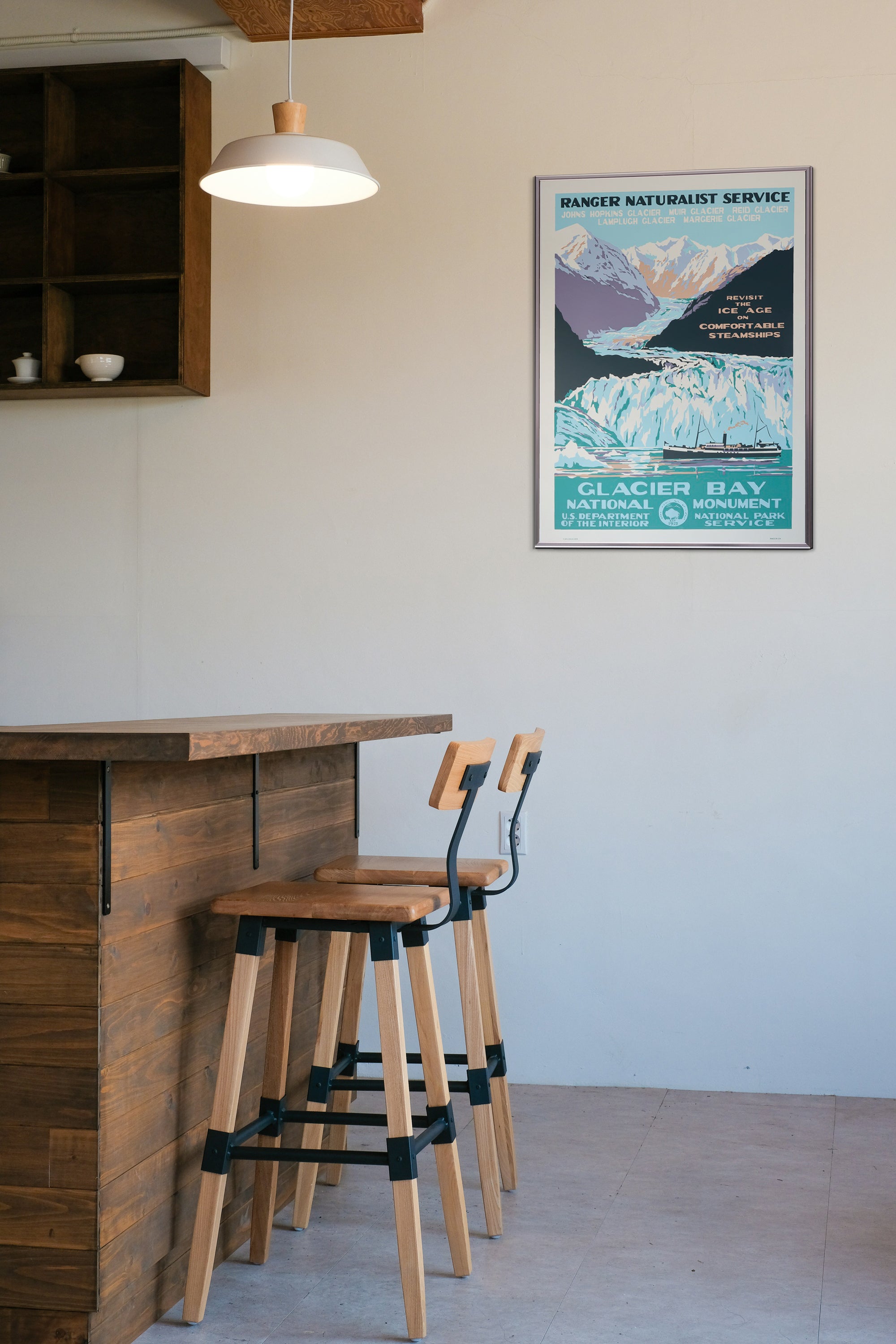 【限定3枚】グレイシャーベイ国立公園 / アメリカ国立公園ポスター