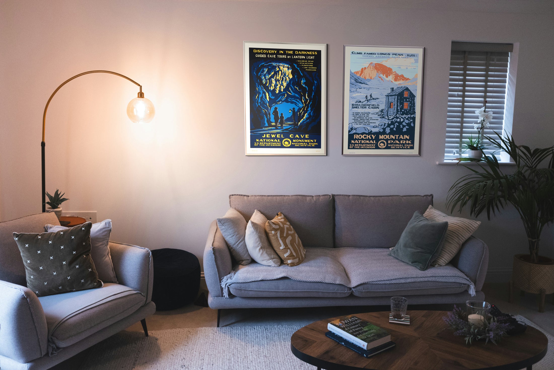 再入荷【限定2枚】ロッキーマウンテン国立公園 / アメリカ国立公園ポスター