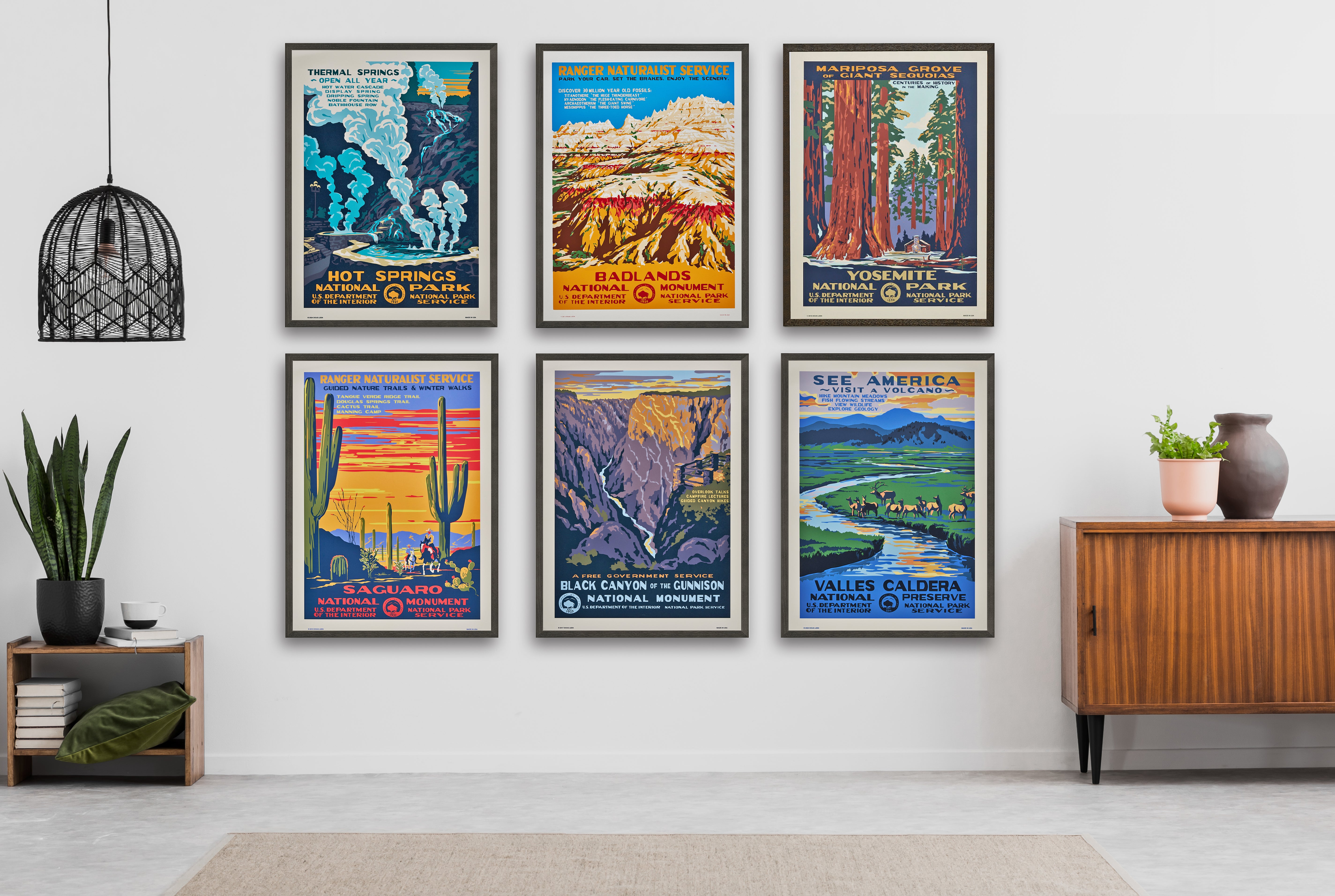 【限定3枚】ホット・スプリングス国立公園 / アメリカ国立公園ポスター