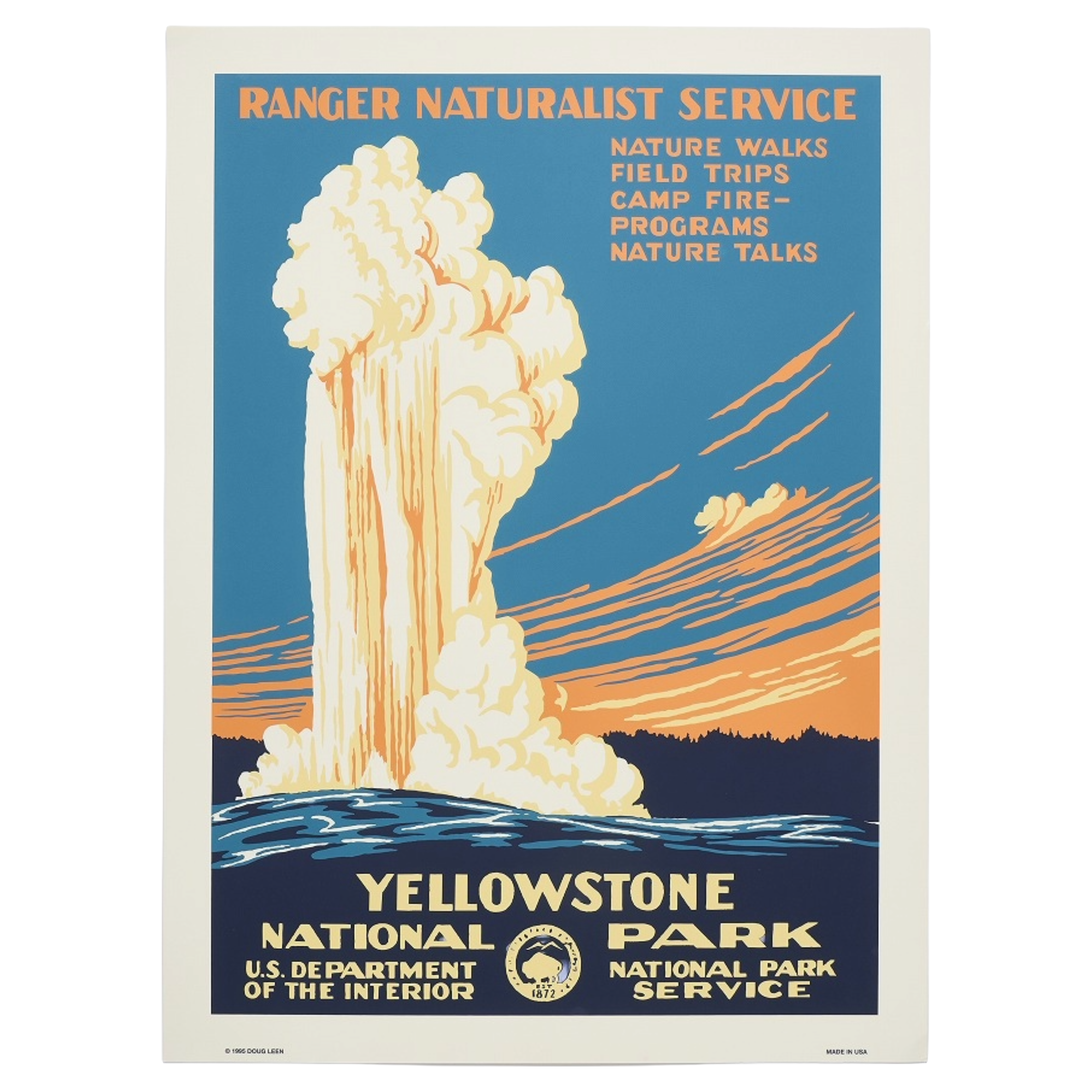 完売【限定3枚】イエローストーン国立公園 / アメリカ国立公園ポスター