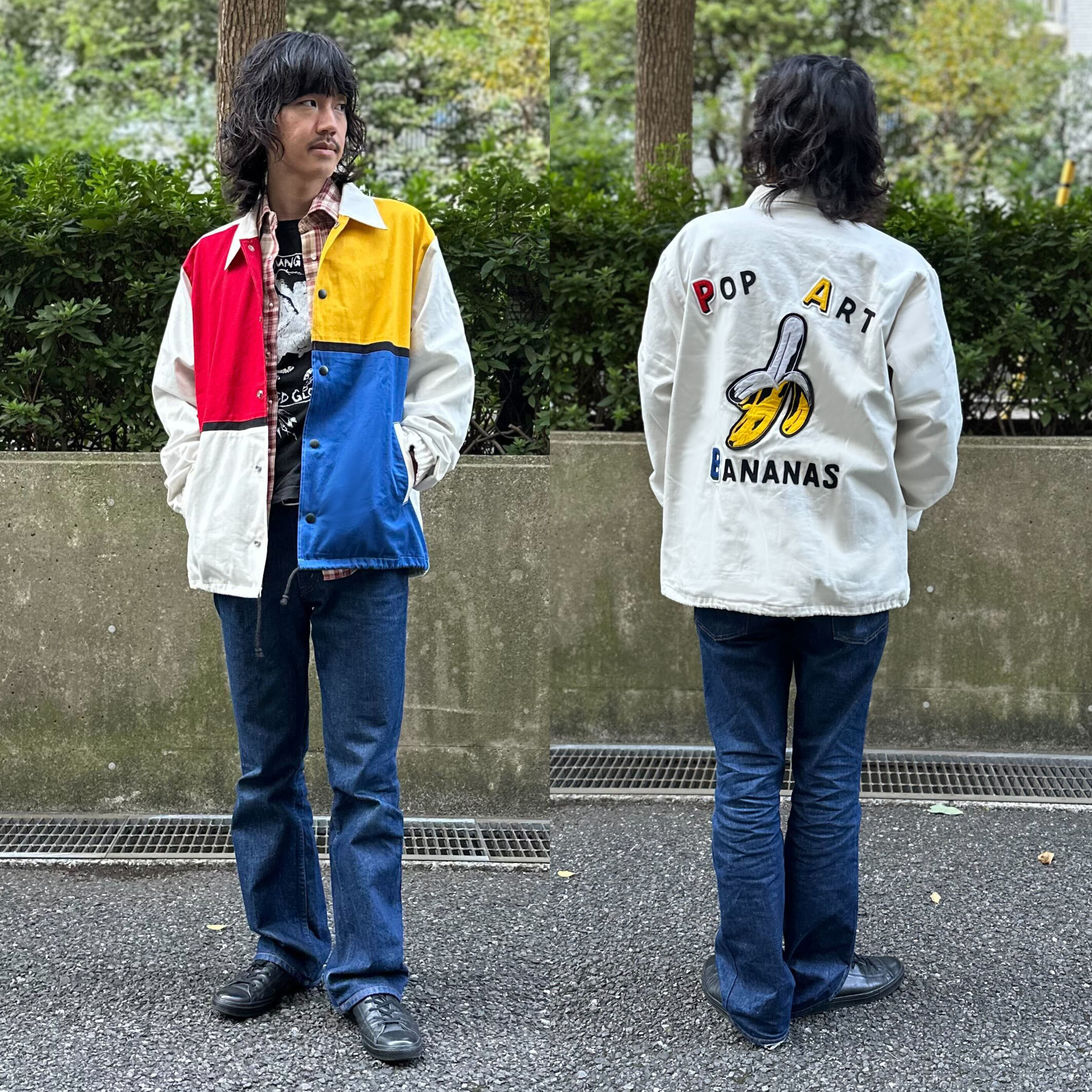 【限定20着】NORTH NO NAME × POP ART BANANAS カスタム モンドリアン コーチジャケット