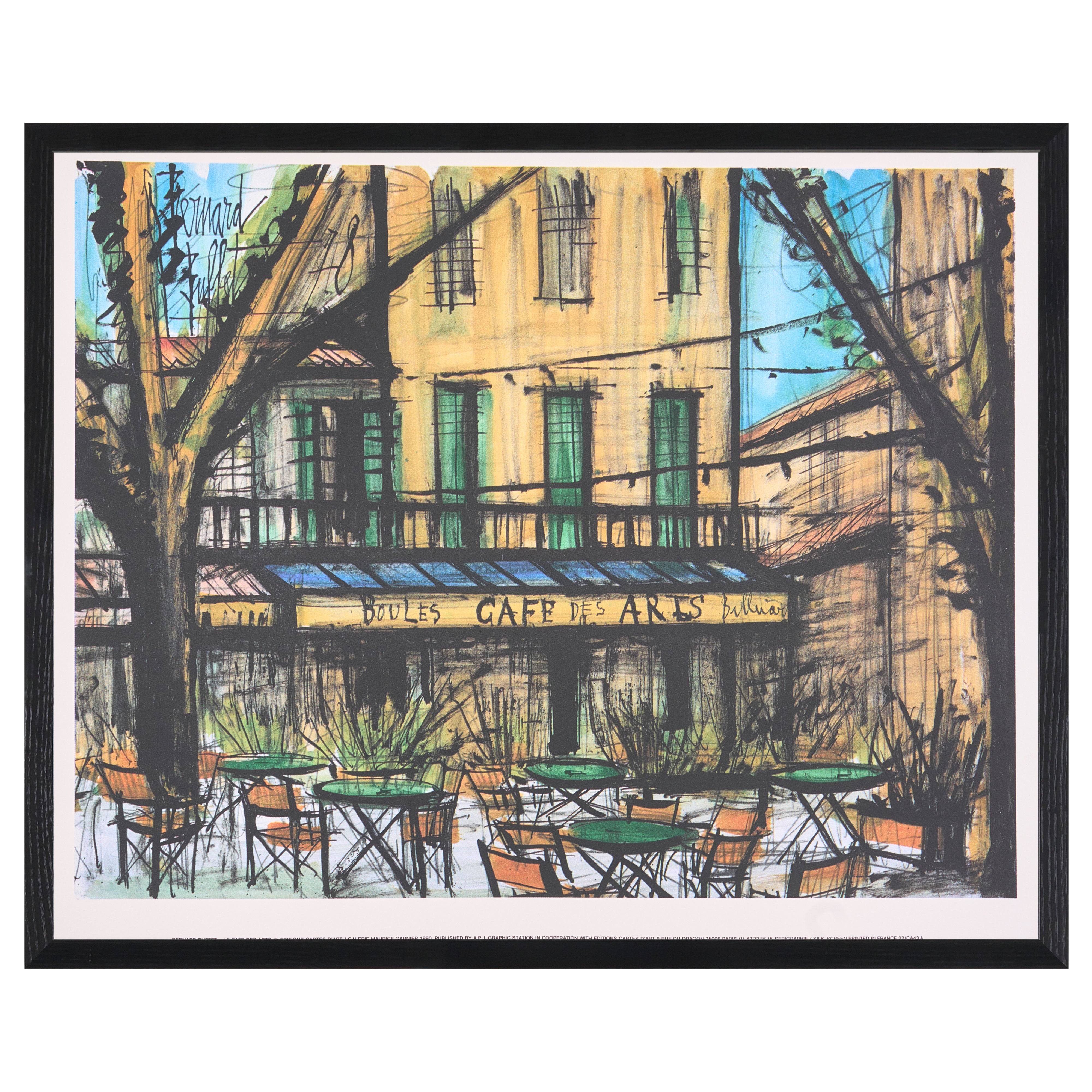 【限定30枚】Le Café des Arts 1979 - Printed in 1990 / ベルナール・ビュッフェ