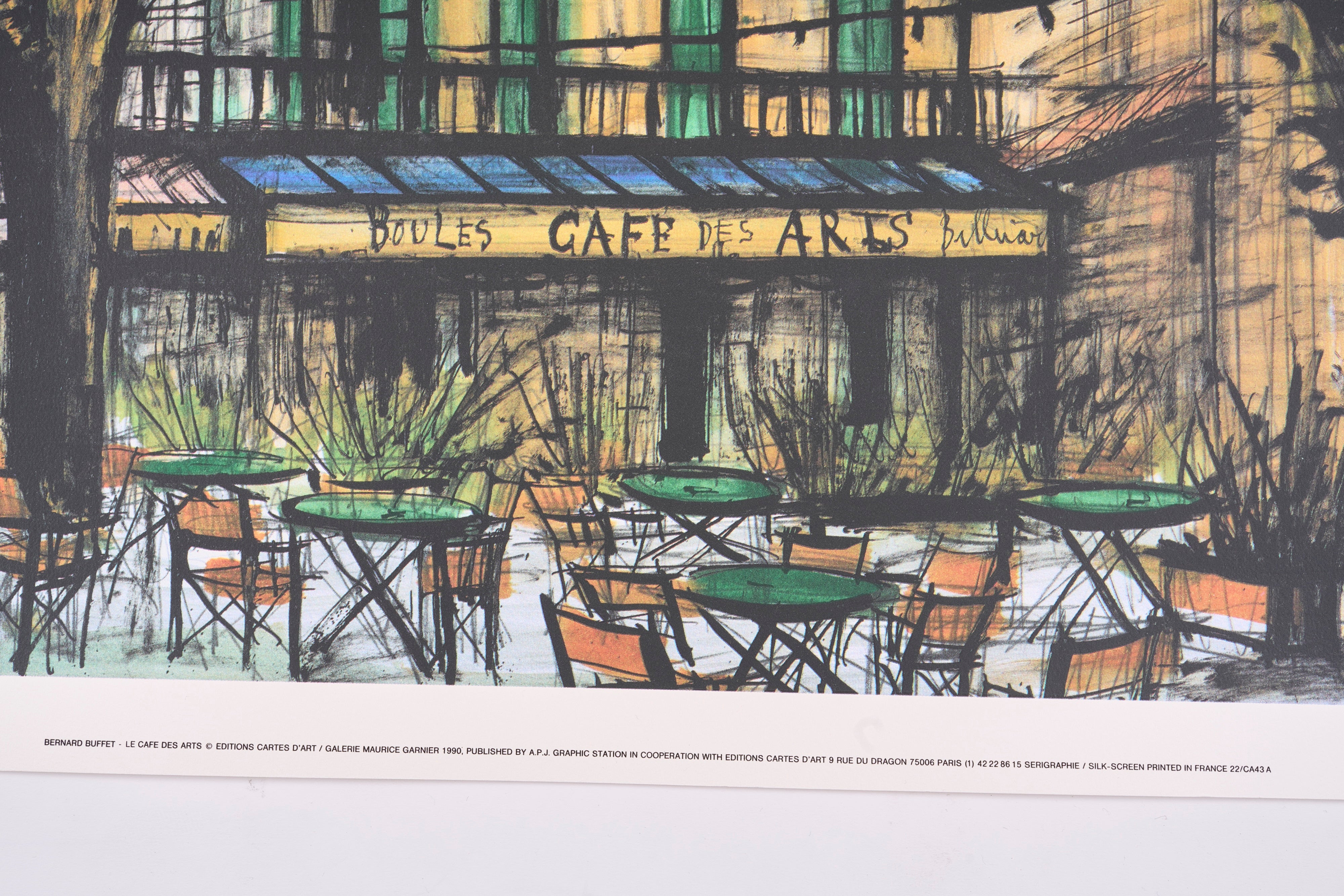 【限定30枚】Le Café des Arts 1979 - Printed in 1990 / ベルナール・ビュッフェ