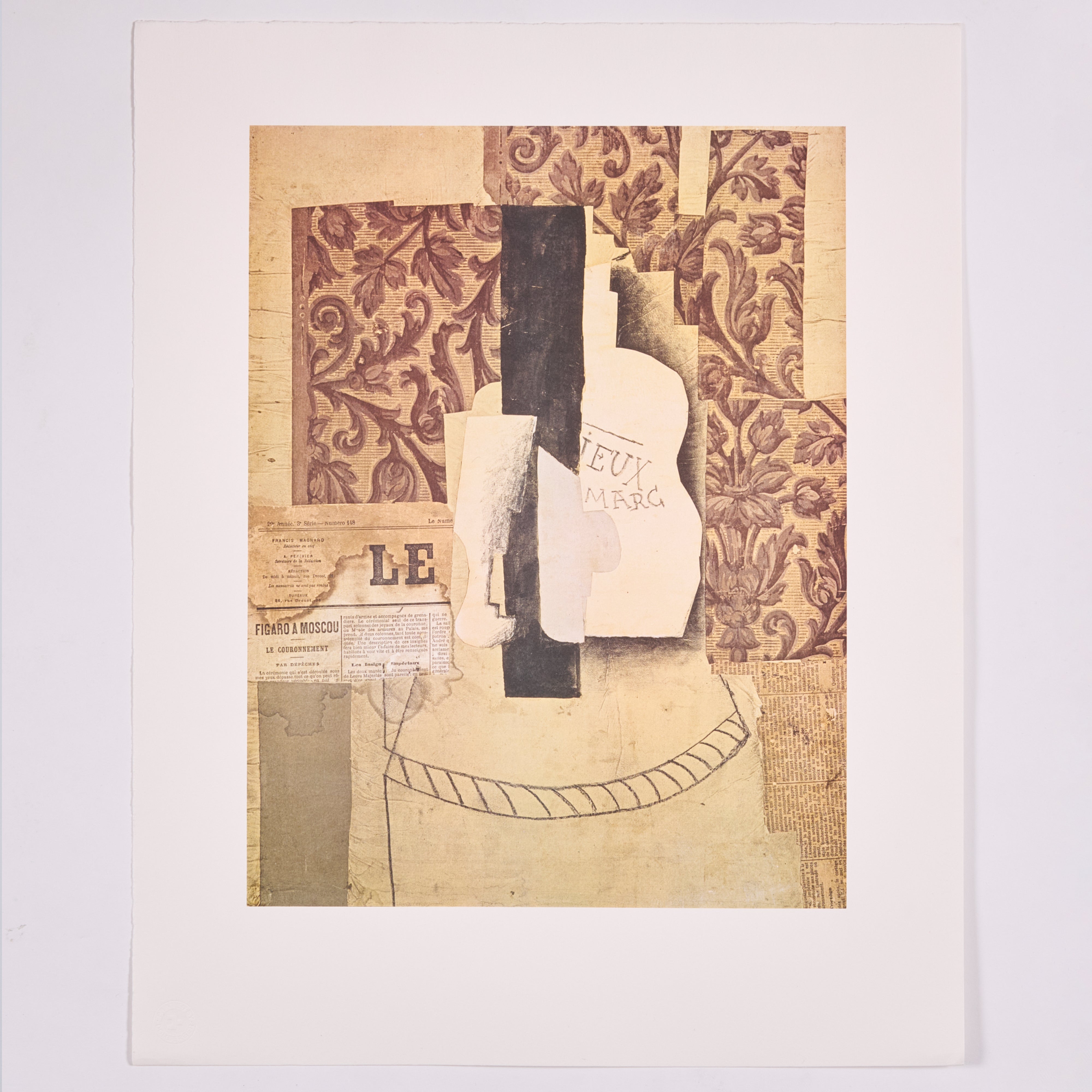 限定30枚】Nature morte, bouteille et verre 1913 - Achenbach Art