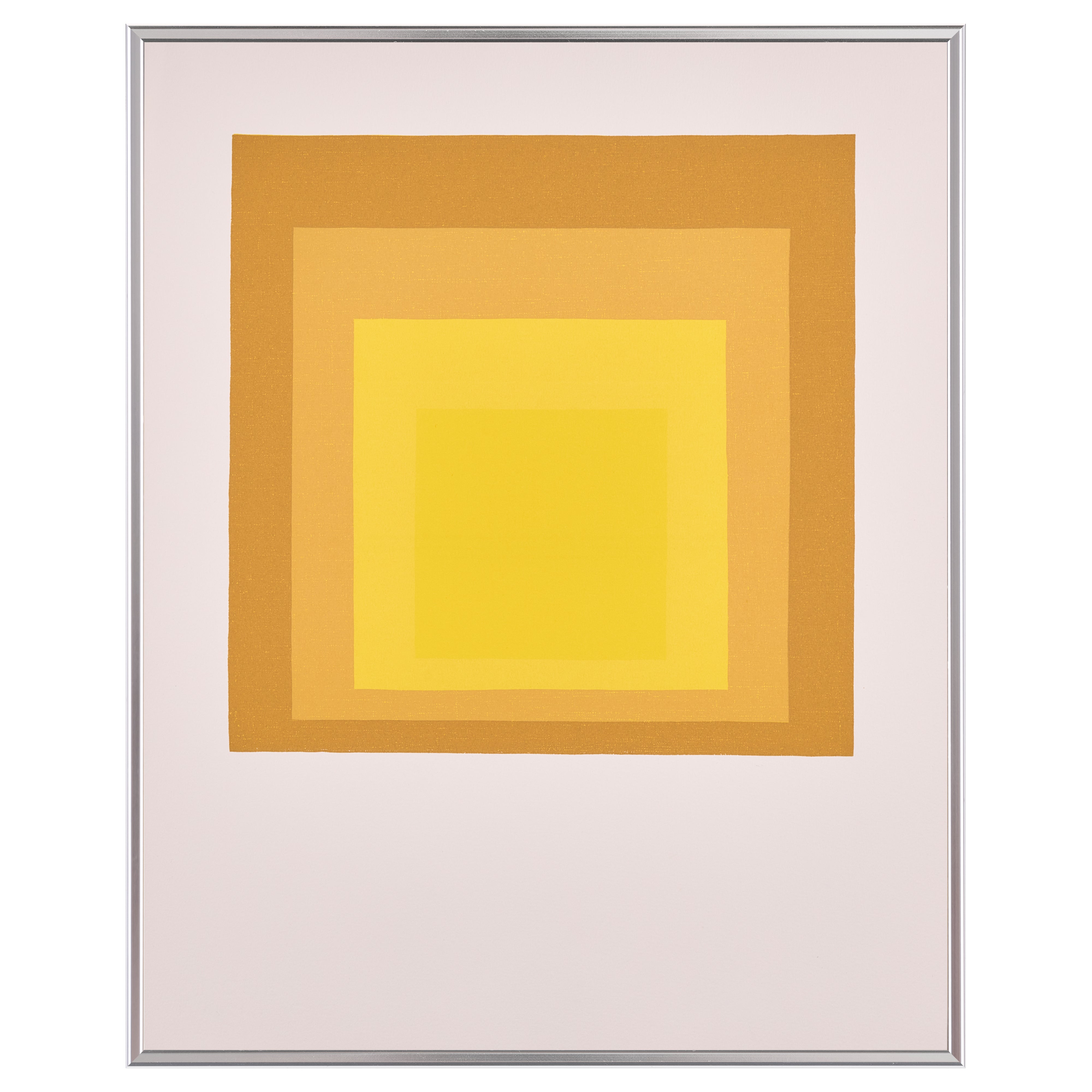 【限定30枚】Study for Homage to the Square: Departing in Yellow 1964 - Printed in 1991 / ヨゼフ・アルバース