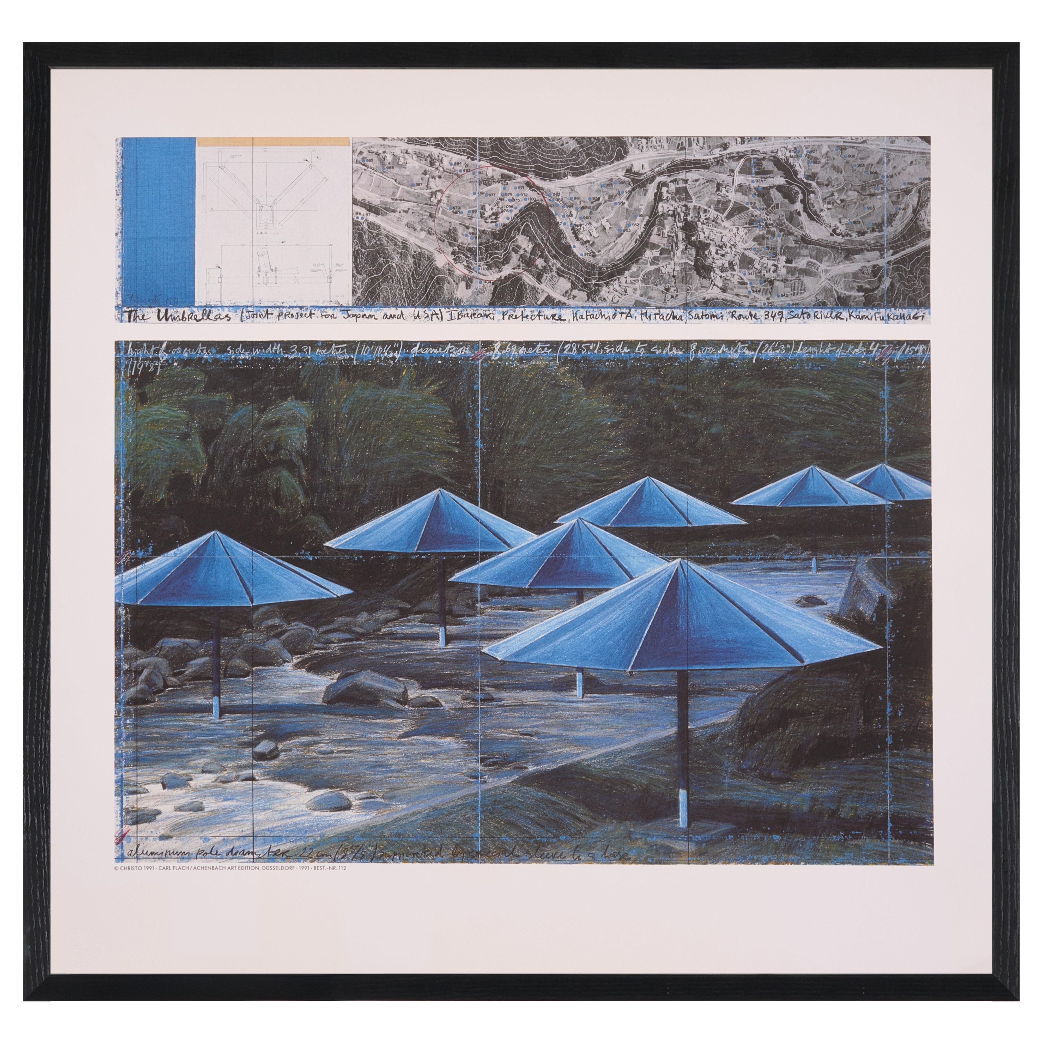 【限定30枚】 The Umbrellas (Japan) 1991 - Carl Flach / Achenbach Art Edition, Düsseldorf  1991 / クリスト＆ジャンヌ=クロード