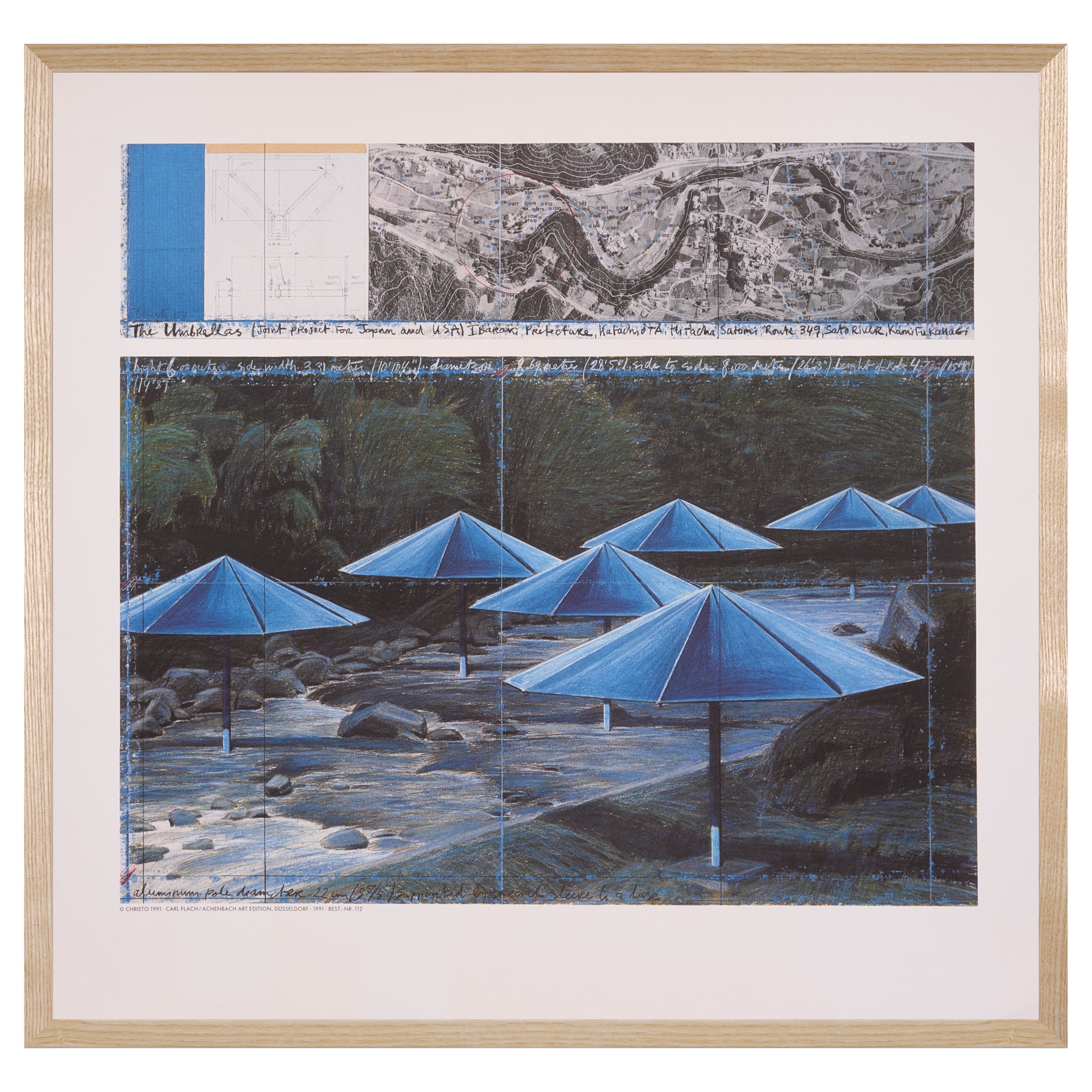 【限定30枚】 The Umbrellas (Japan) 1991 - Carl Flach / Achenbach Art Edition, Düsseldorf  1991 / クリスト＆ジャンヌ=クロード