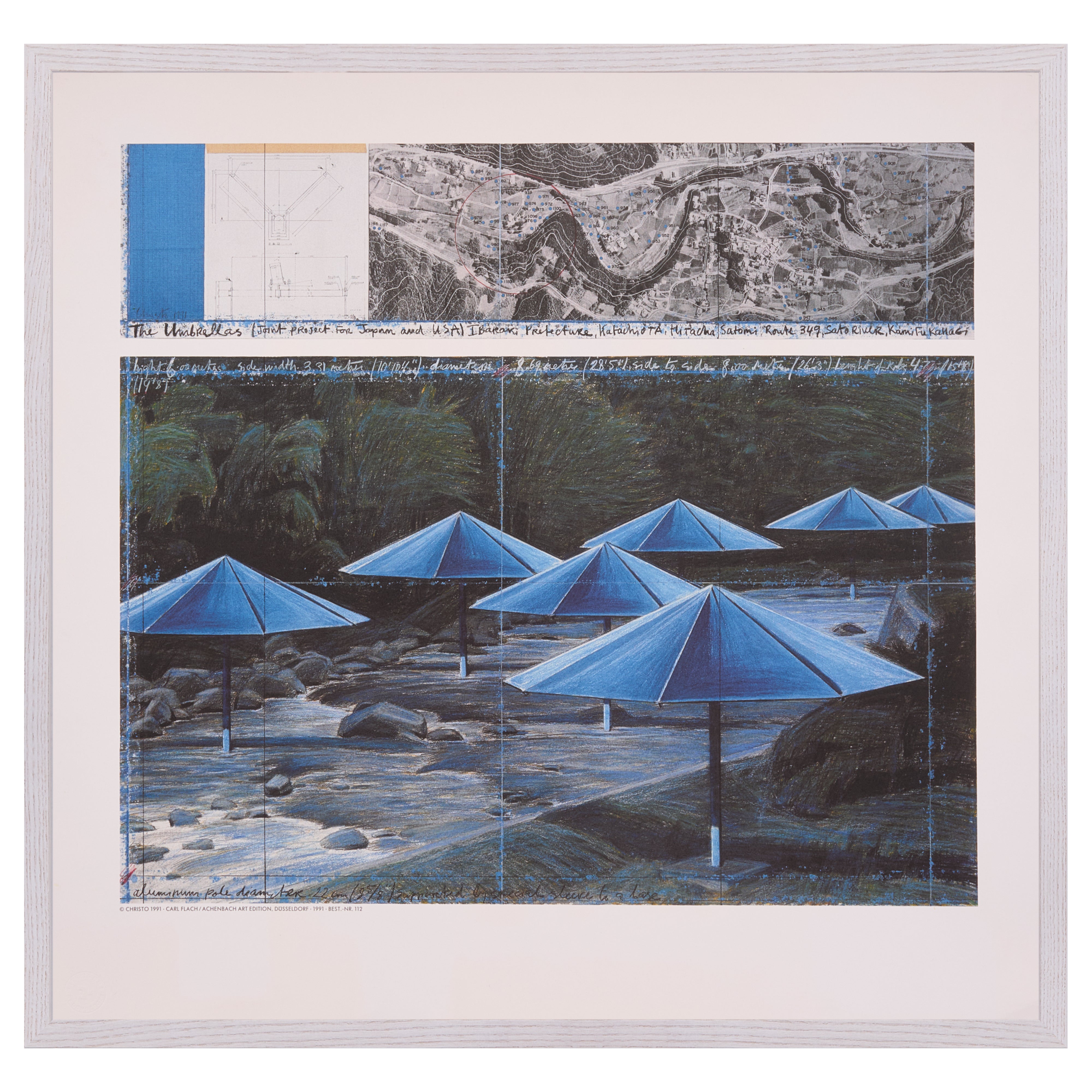 【限定30枚】 The Umbrellas (Japan) 1991 - Carl Flach / Achenbach Art Edition, Düsseldorf  1991 / クリスト＆ジャンヌ=クロード