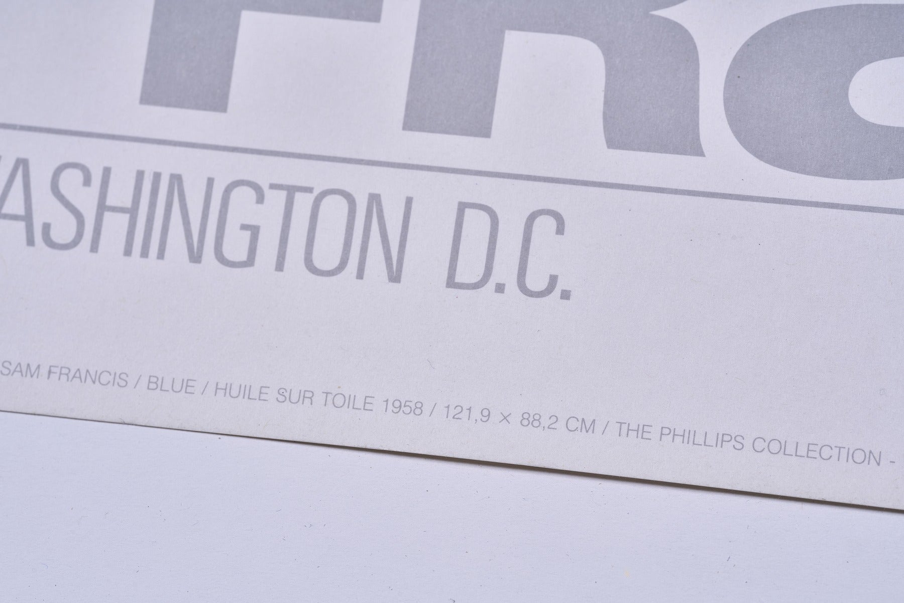 【限定10枚】BLUE 1958 - THE PHILLIPS COLLECTION - WASHINGTON D.C. 1988 / サム・フランシス