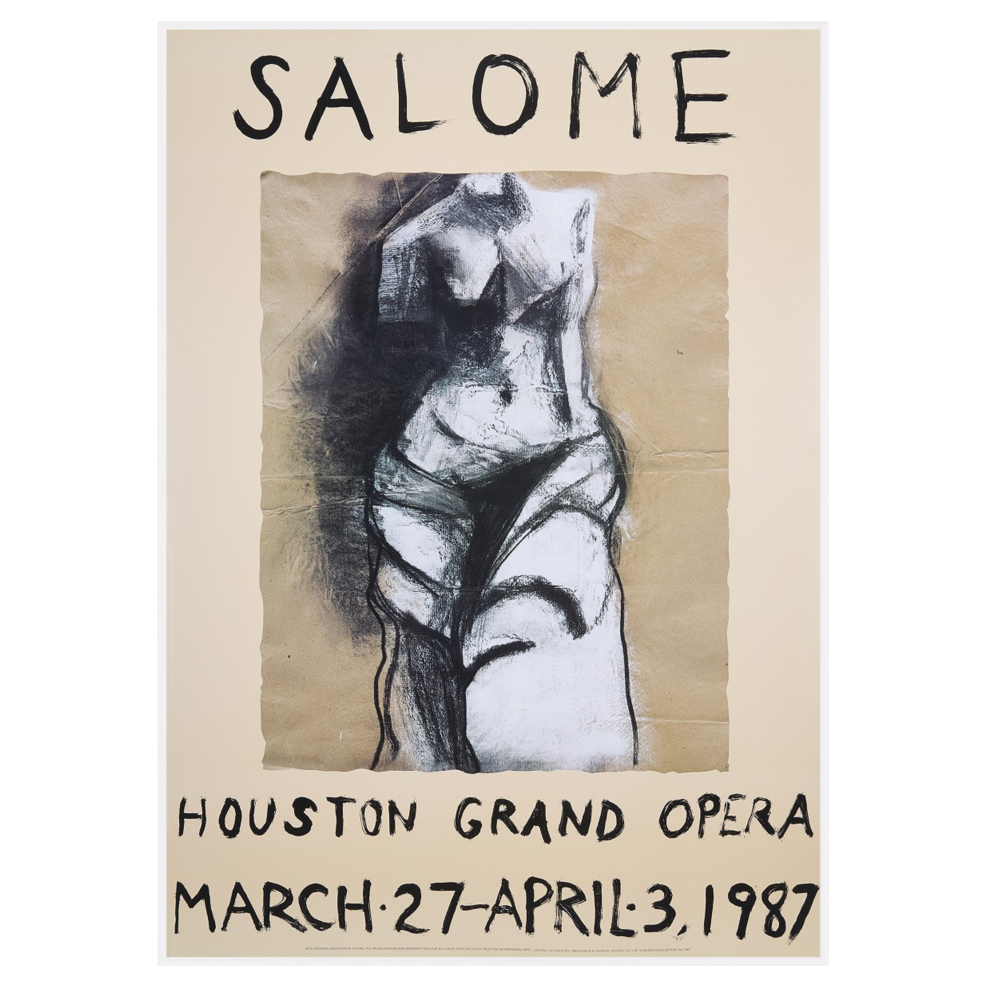 【限定10枚】 The Venus Veuil 1986 - "SALOME" HOUSTON GRAND OPERA 1987 / ジム・ダイン