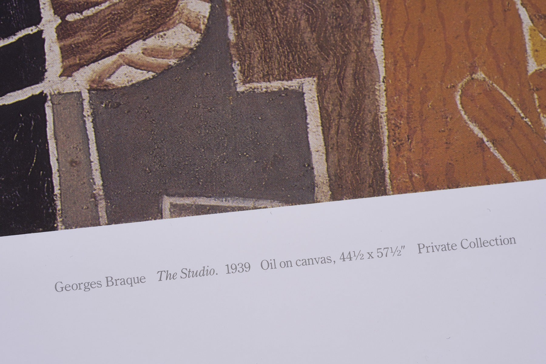 【限定10枚】The Studio 1939 - Solomon R. Guggennheim Museum New York 1988 / ジョルジュ・ブラック